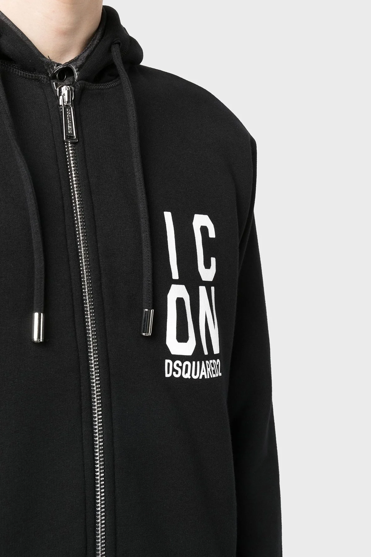 Dsquared2 Pamuklu Relaxed Fit Kapüşonlu Erkek Sweat S79HG0012 S25516 900 SİYAH - 9