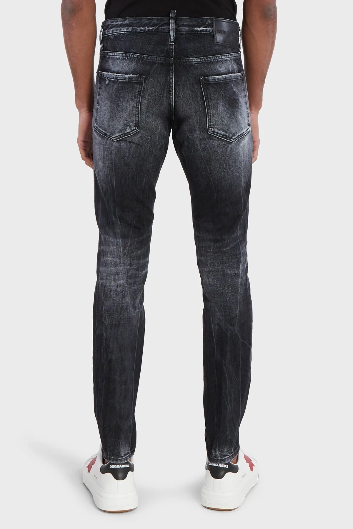 Dsquared2 Pamuklu Skinny Fit Dar Paça Jeans Erkek Kot Pantolon S71LB1376 S30890 900 FÜME - 2
