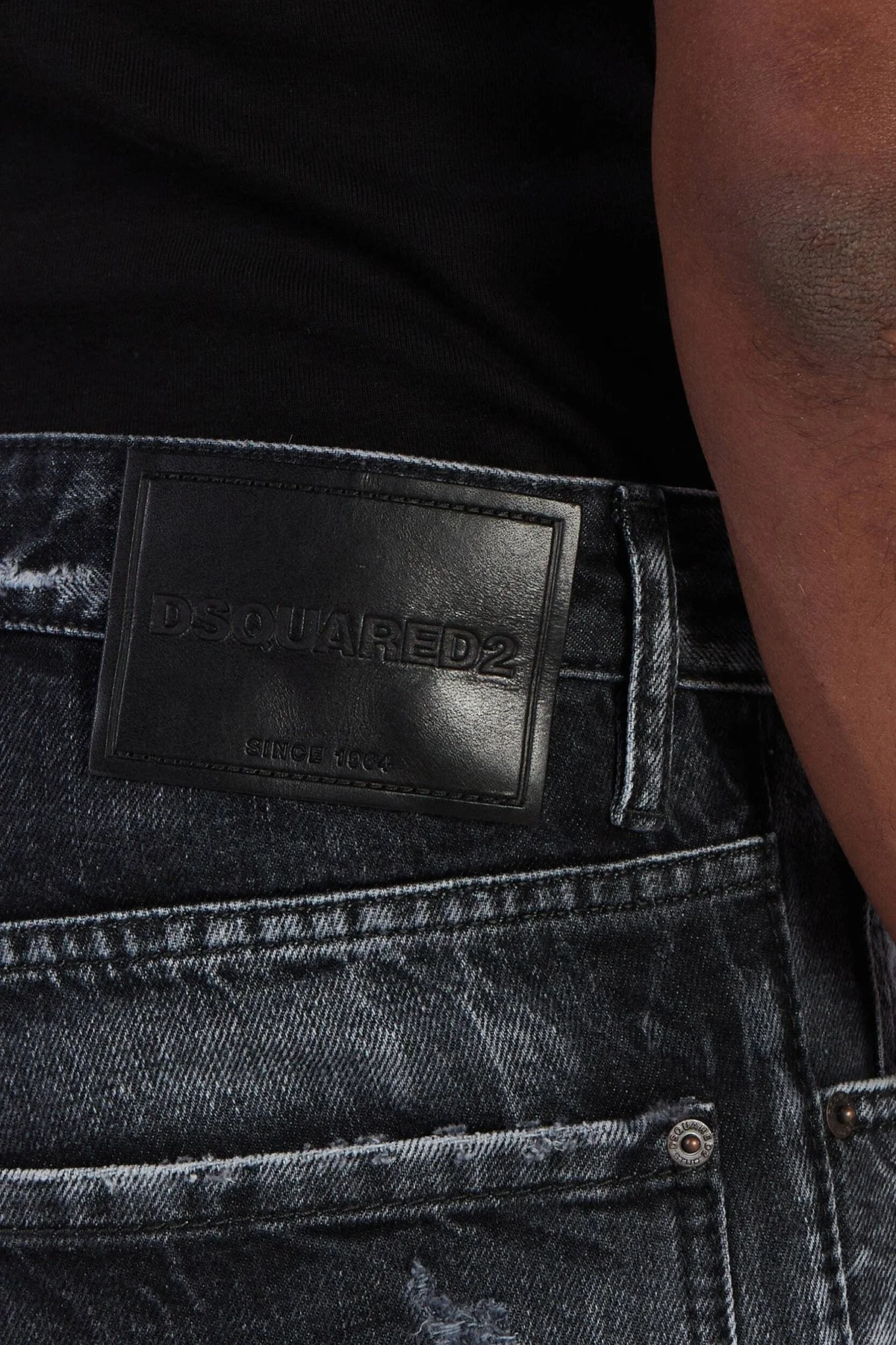 Dsquared2 Pamuklu Skinny Fit Dar Paça Jeans Erkek Kot Pantolon S71LB1376 S30890 900 FÜME - 6