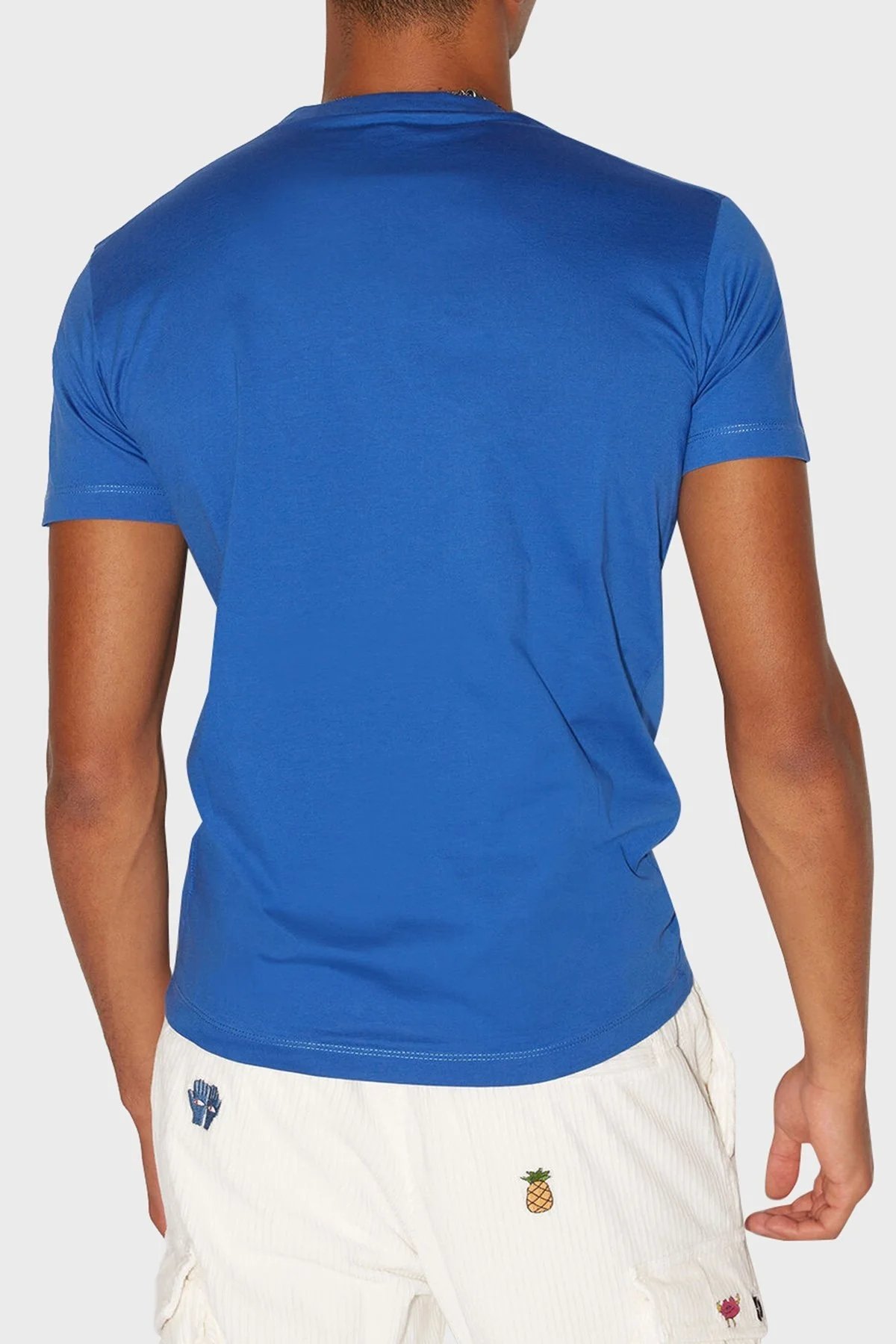 Dsquared2 Pamuklu Slim Fit Bisiklet Yaka Erkek T Shirt S74GD1032 S23009 521 SAKS - 2