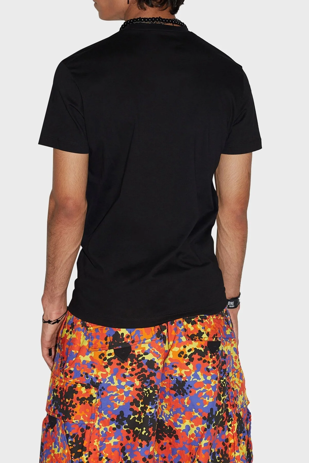 Dsquared2 Pamuklu Slim Fit Sıfır Yaka Erkek T Shirt S79GC0063 S23009 980 SİYAH - 3