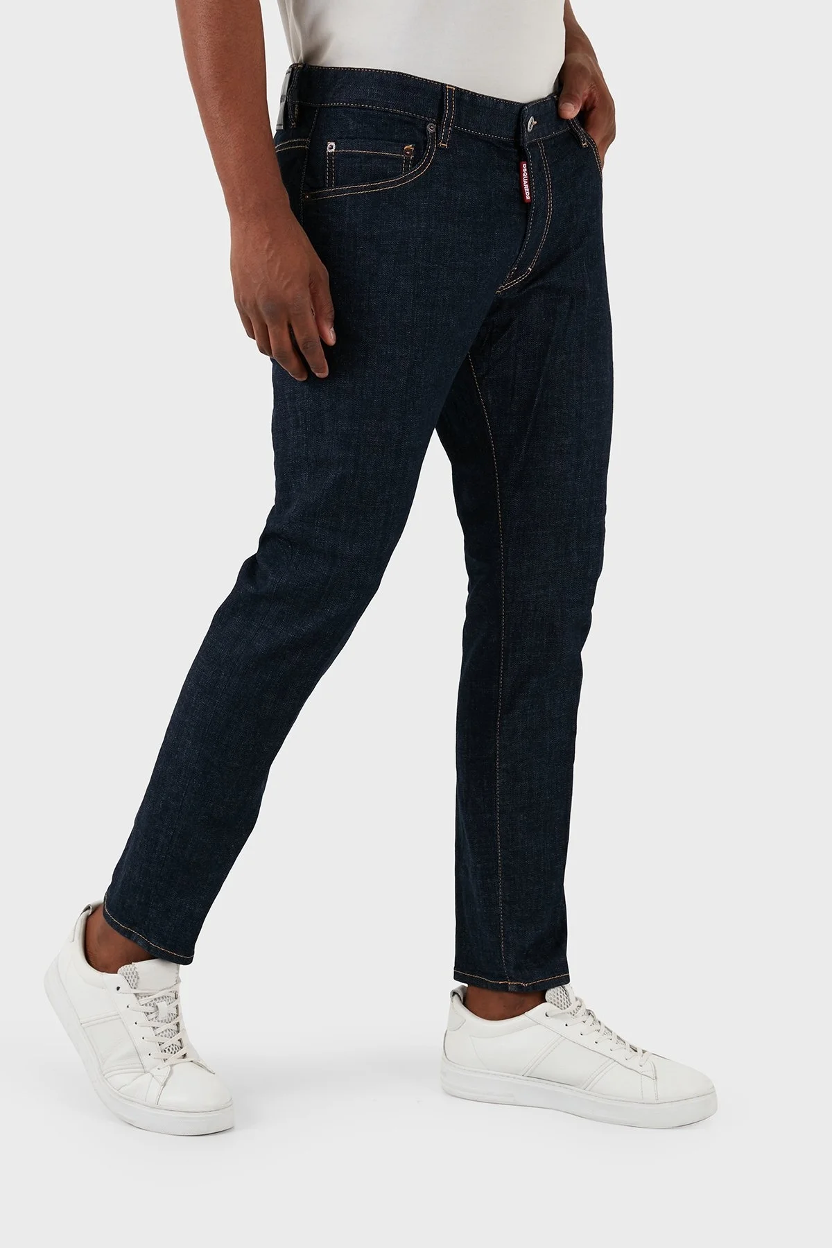 Dsquared2 Pamuklu Slim Skater Jeans Erkek Kot Pantolon S74LB1198 S30664 470 BEYAZ - 4