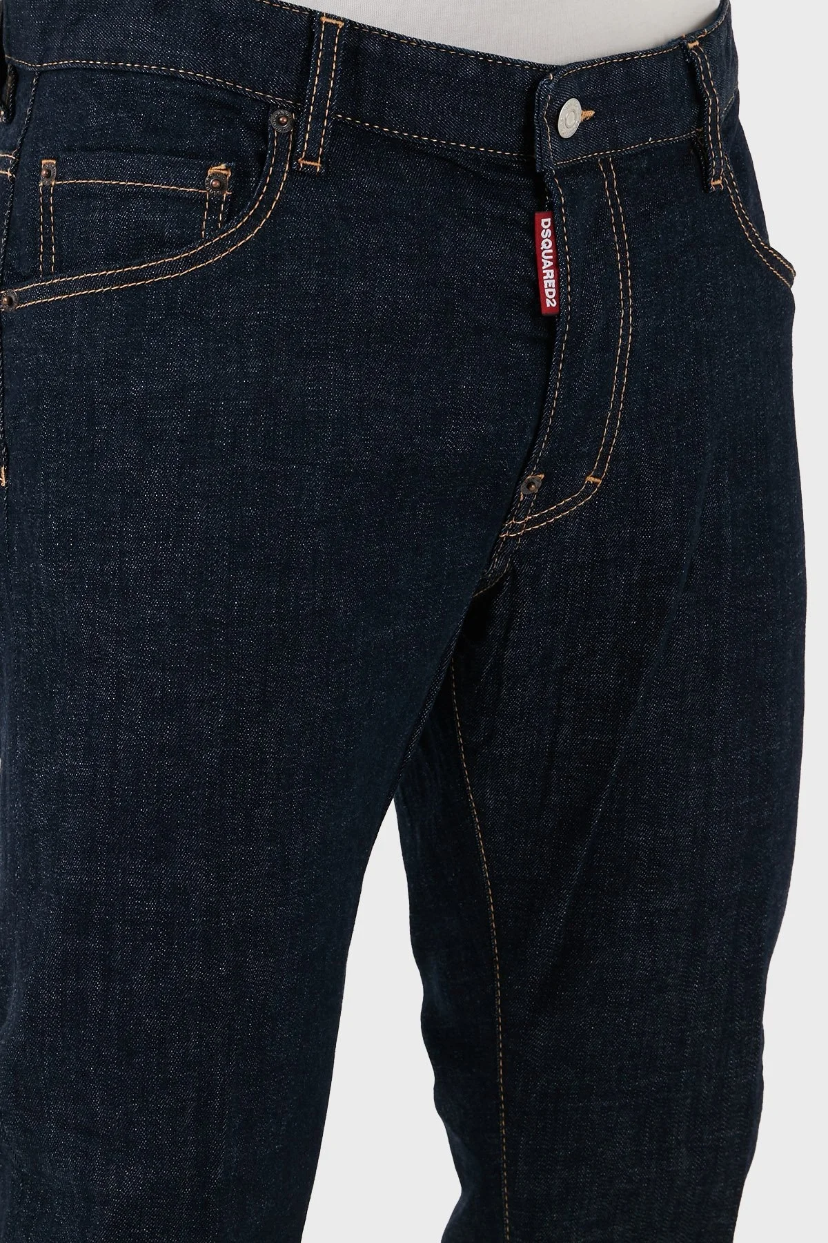 Dsquared2 Pamuklu Slim Skater Jeans Erkek Kot Pantolon S74LB1198 S30664 470 BEYAZ - 6