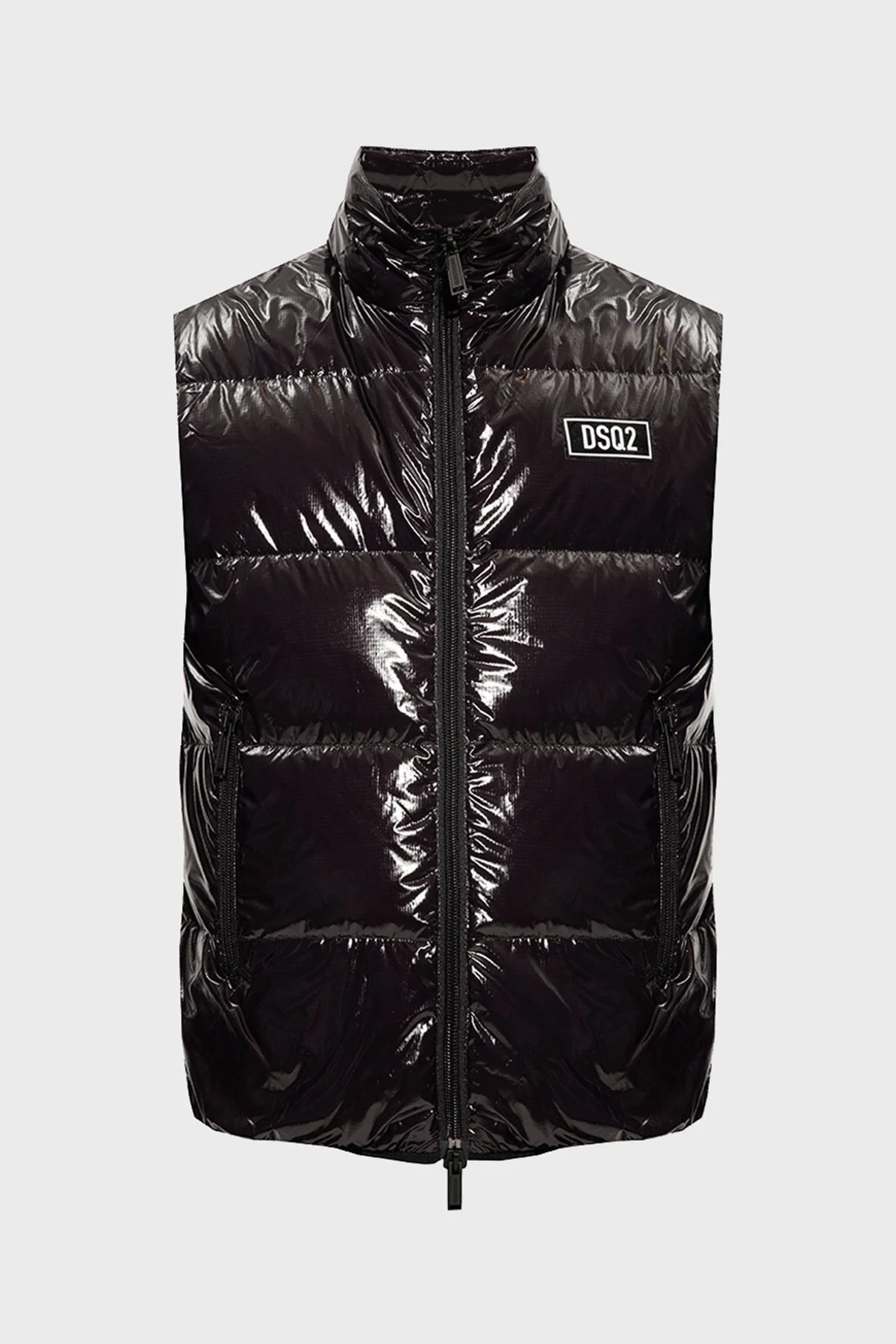 Dsquared2 Regular Fit Kuş Tüyü Dolgulu Dik Yaka Şişme Erkek Yelek S74FB0292 S54056 900 SİYAH - 4