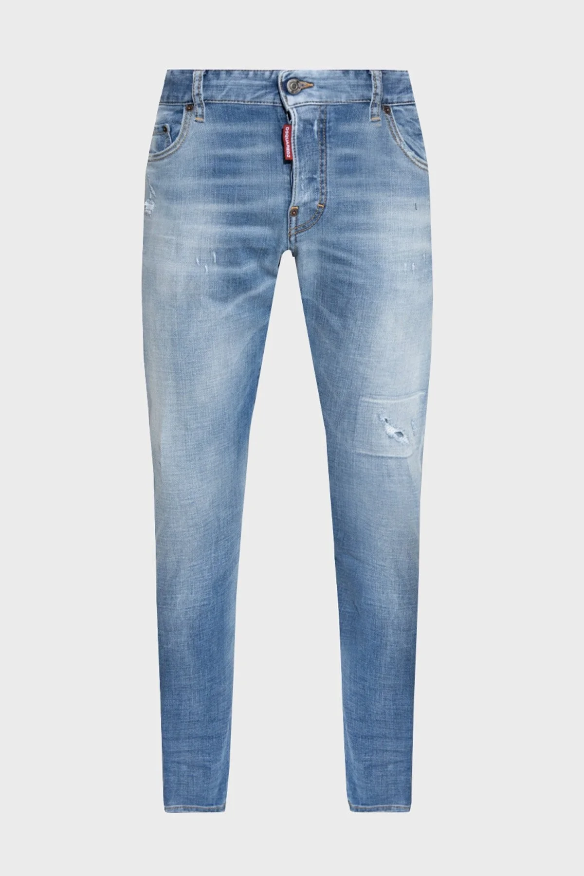 Dsquared2 Sexy Twist Streç Pamuklu Normal Bel Slim Fit Jeans Erkek Kot Pantolon S71LB1174 S30664 470 LACİVERT - 3
