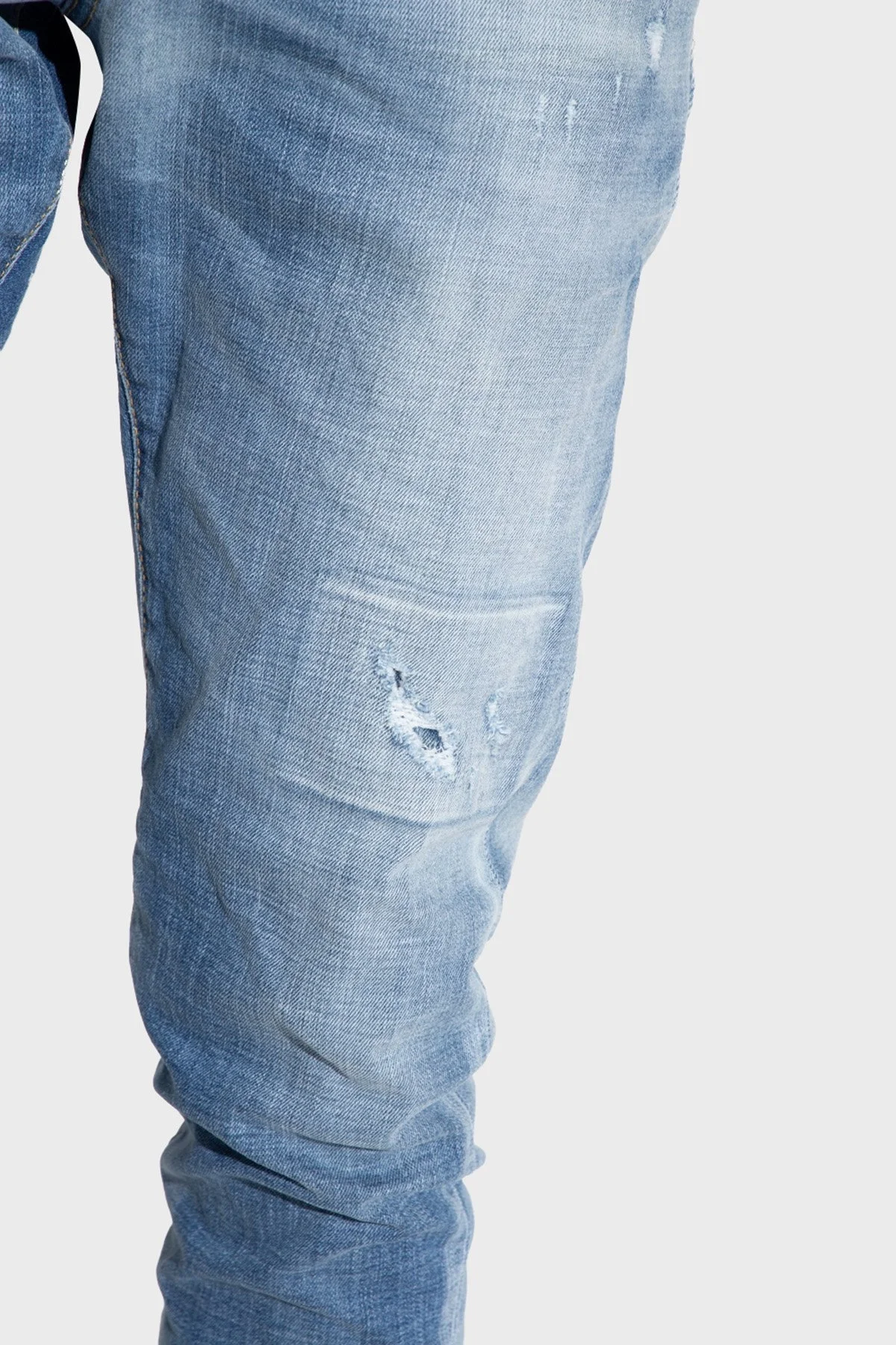 Dsquared2 Sexy Twist Streç Pamuklu Normal Bel Slim Fit Jeans Erkek Kot Pantolon S71LB1174 S30664 470 LACİVERT - 5