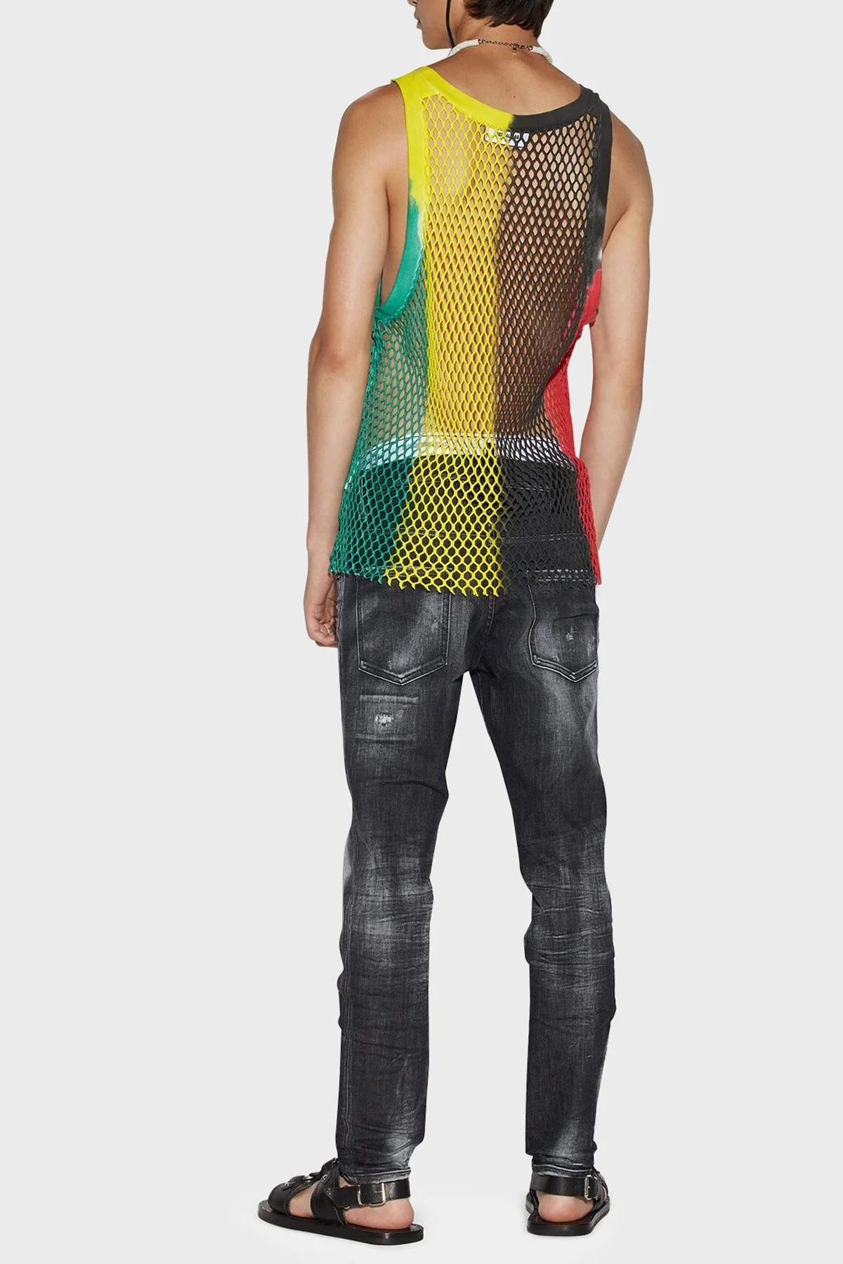 Dsquared2 Skater Streç Pamuklu Slim Fit Dar Paça Jeans Erkek Kot Pantolon S71LB1201 S30503 900 SİYAH - 3