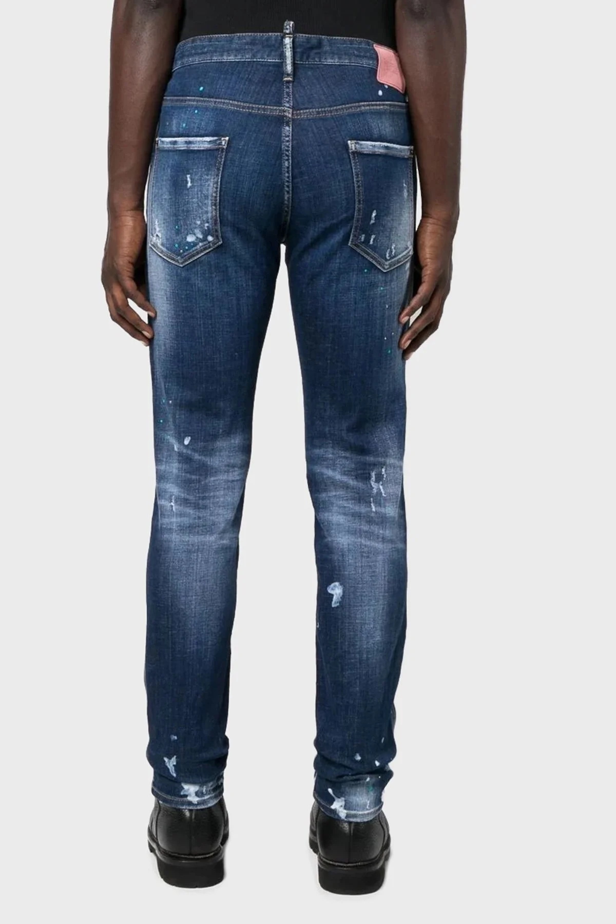Dsquared2 Streç Pamuklu Cool Guy Skinny Fit Jeans Erkek Kot Pantolon S71LB1102 S30342 470 LACİVERT - 13