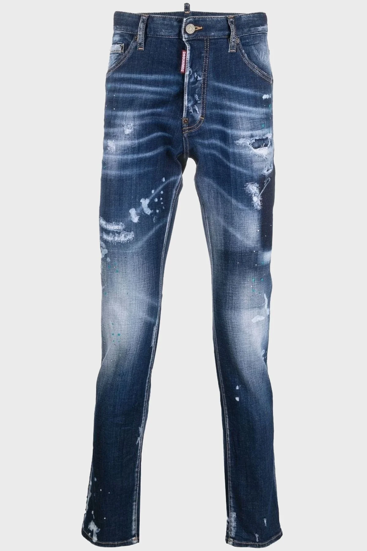 Dsquared2 Streç Pamuklu Cool Guy Skinny Fit Jeans Erkek Kot Pantolon S71LB1102 S30342 470 LACİVERT - 14