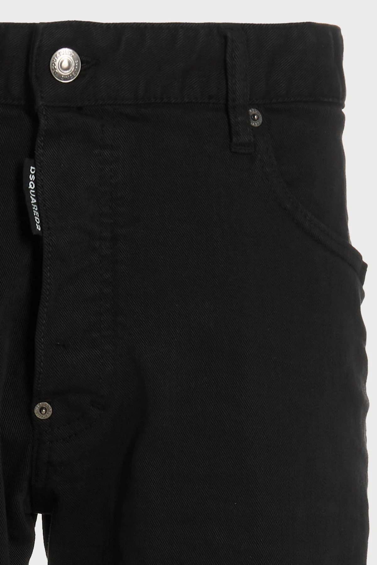 Dsquared2 Streç Pamuklu Düşük Bel Skinny Skater Jeans Erkek Kot Pantolon S74LB1137 S30733 900 SİYAH - 4