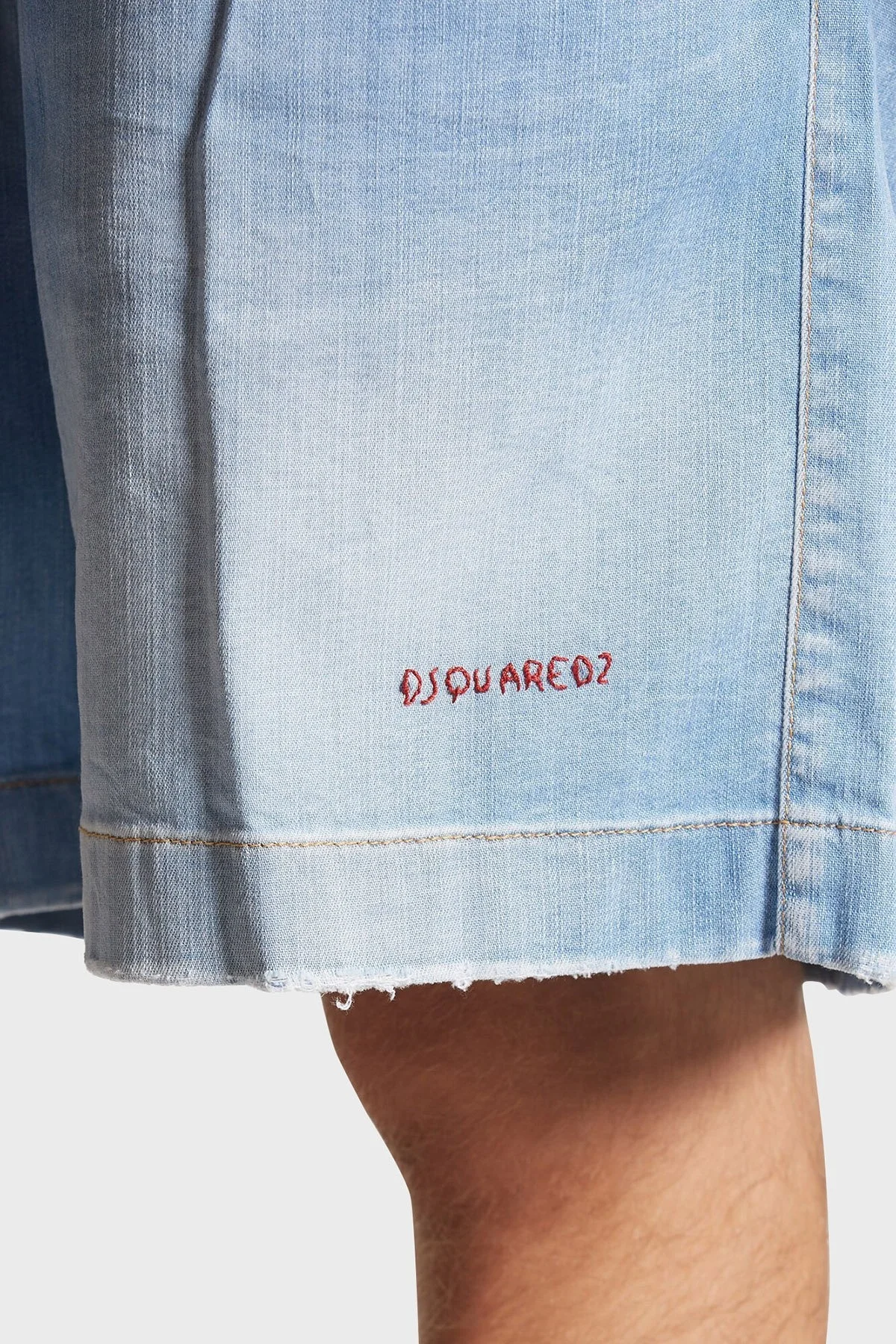 Dsquared2 Streç Pamuklu Oversize Fit Normal Bel Geniş Paça Erkek Short S74MU0823 S30341 470 MAVİ - 8