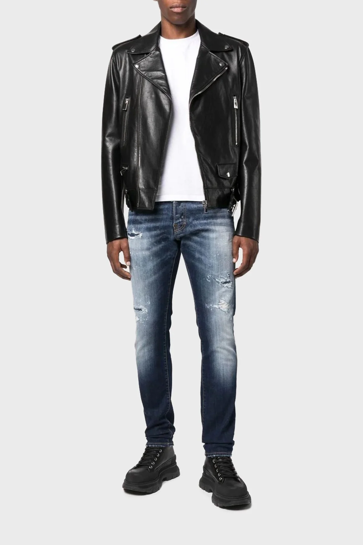 Dsquared2 Streç Pamuklu Regular Fit Cool Guy Jeans Erkek Kot Pantolon S78LB0077 S30819 470 LACİVERT - 1