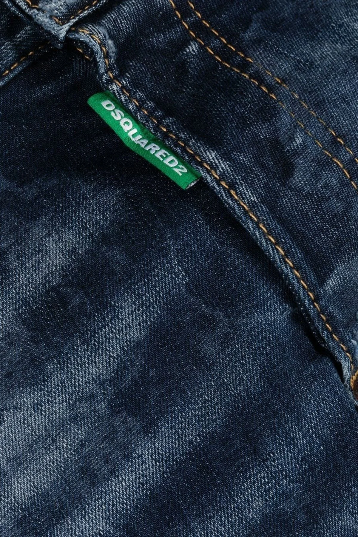 Dsquared2 Streç Pamuklu Regular Fit Cool Guy Jeans Erkek Kot Pantolon S78LB0077 S30819 470 LACİVERT - 5