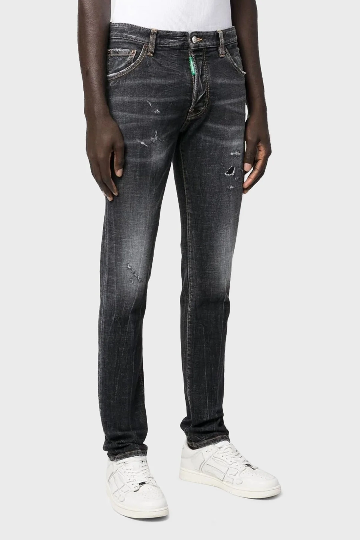 Dsquared2 Streç Pamuklu Regular Fit Cool Guy Jeans Erkek Kot Pantolon S78LB0080 S30835 900 SİYAH - 2