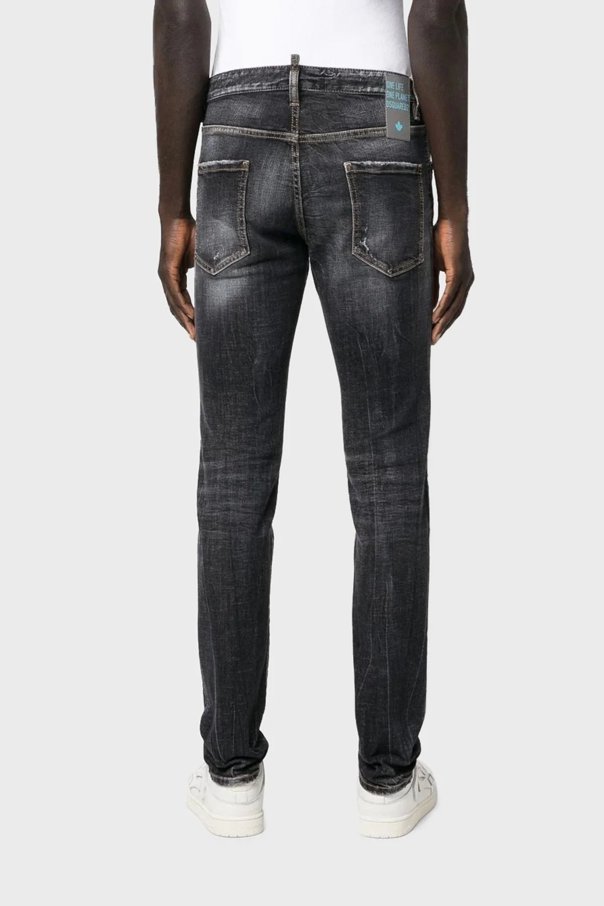 Dsquared2 Streç Pamuklu Regular Fit Cool Guy Jeans Erkek Kot Pantolon S78LB0080 S30835 900 SİYAH - 3