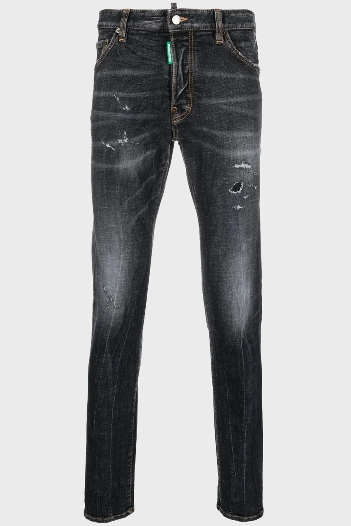 Dsquared2 Streç Pamuklu Regular Fit Cool Guy Jeans Erkek Kot Pantolon S78LB0080 S30835 900 SİYAH - 7