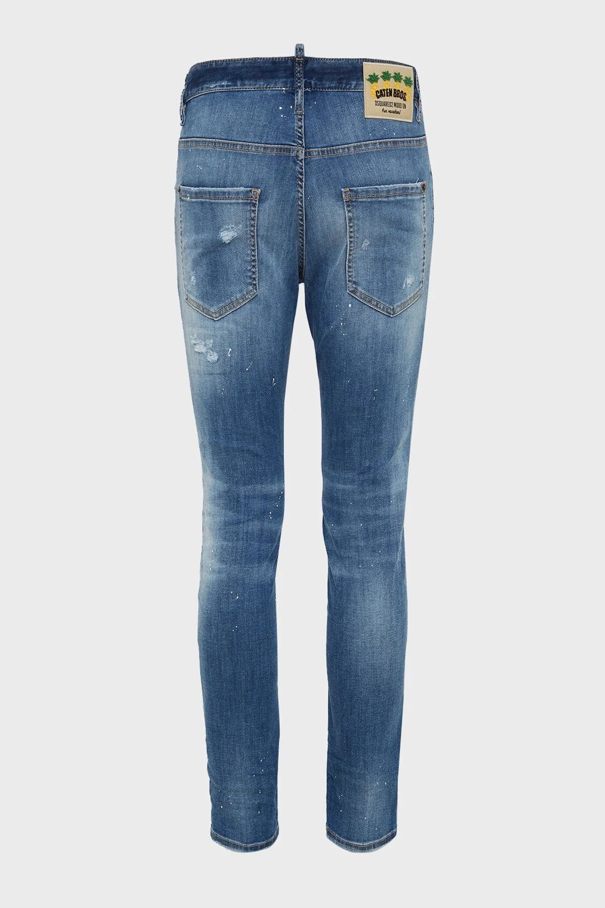 Dsquared2 Streç Pamuklu Skinny Fit Jeans Erkek Kot Pantolon S71LB1362 S30789 470 LACİVERT - 6
