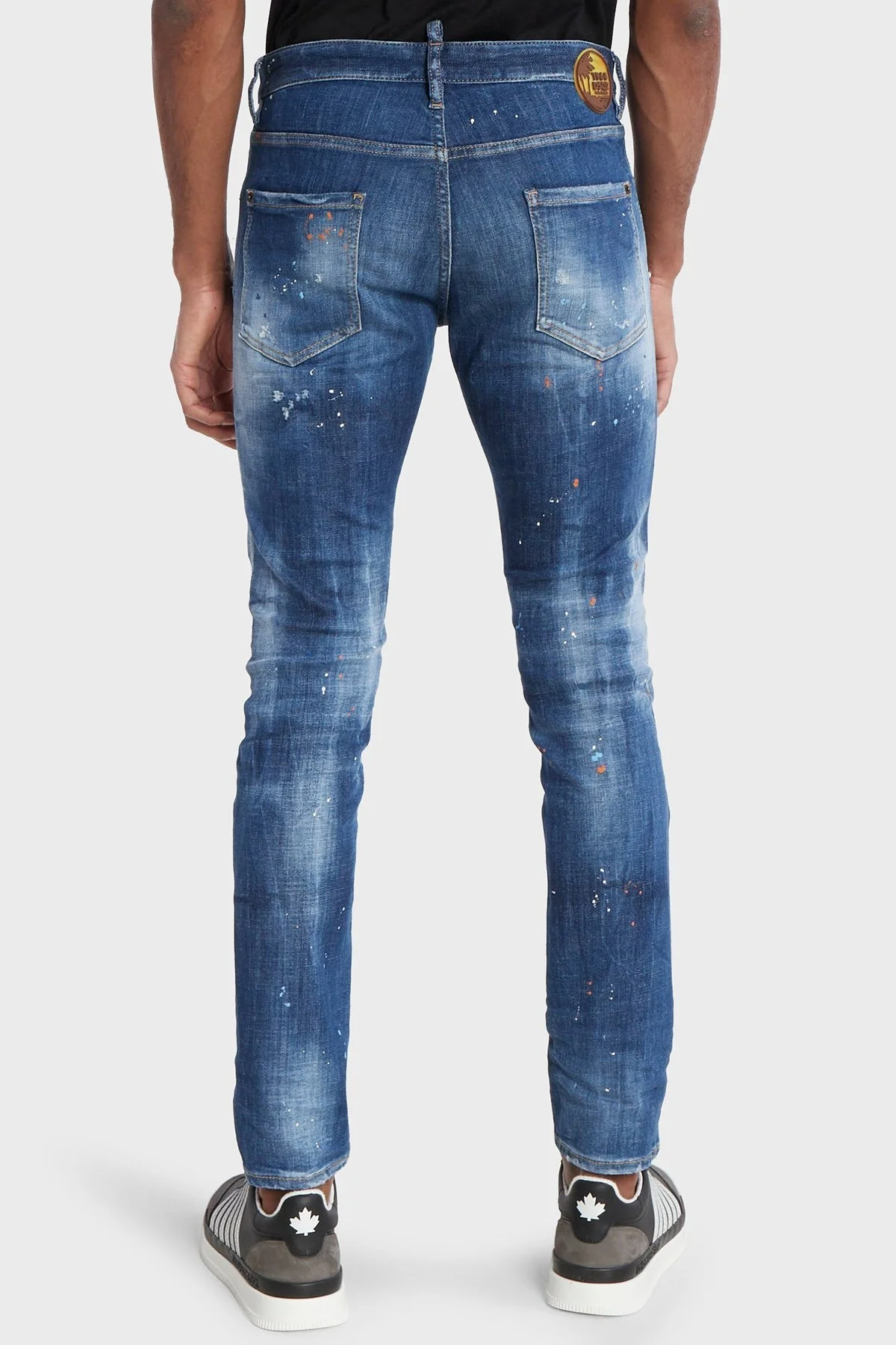 Dsquared2 Streç Pamuklu Skinny Fit Jeans Erkek Kot Pantolon S71LB1364 S30872 470 LACİVERT - 2