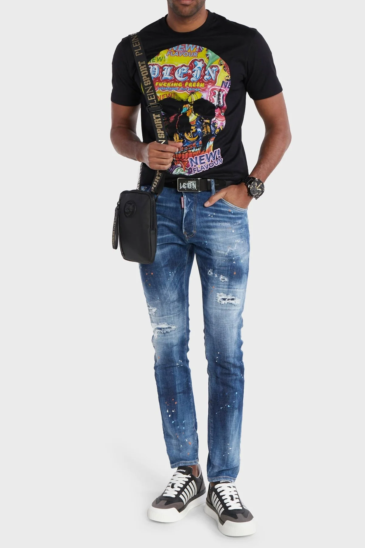 Dsquared2 Streç Pamuklu Skinny Fit Jeans Erkek Kot Pantolon S71LB1364 S30872 470 LACİVERT - 3