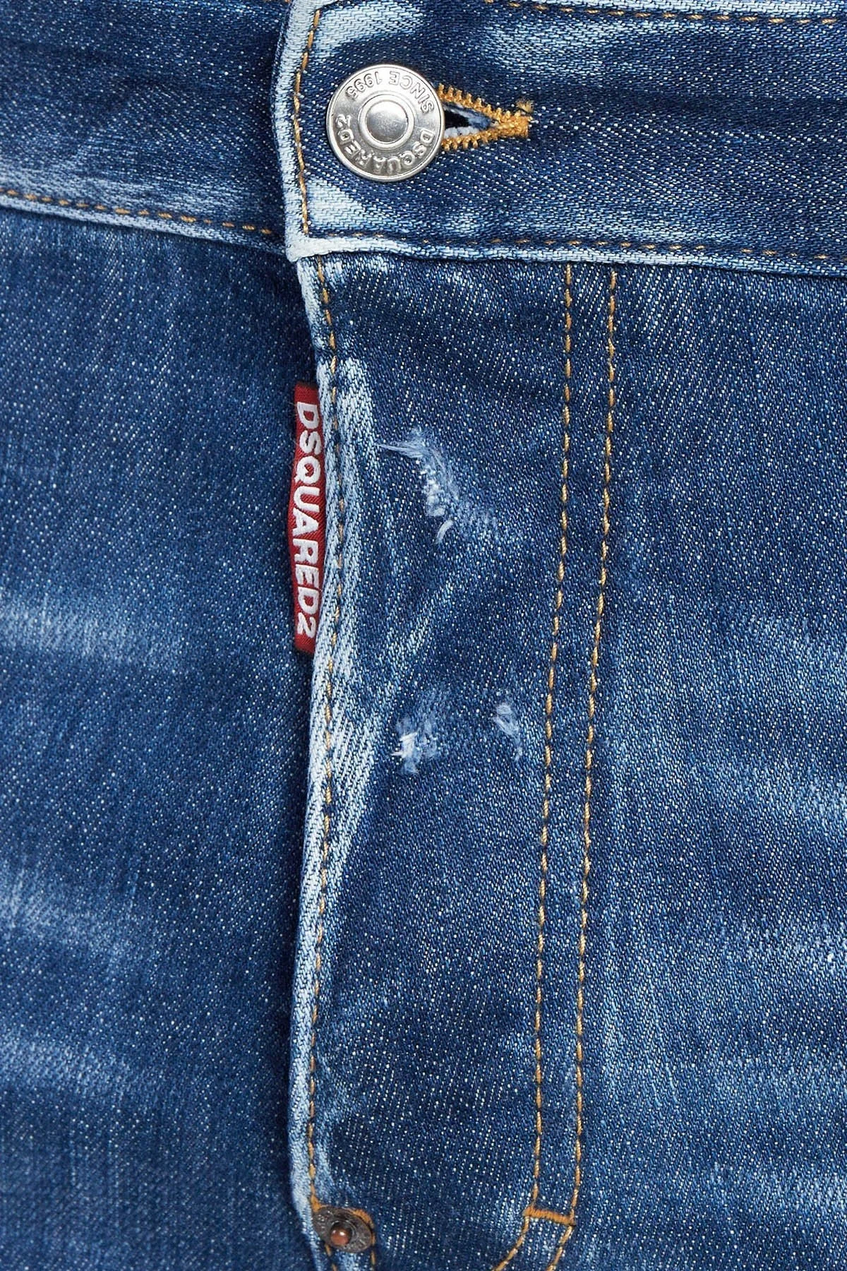 Dsquared2 Streç Pamuklu Skinny Fit Jeans Erkek Kot Pantolon S71LB1364 S30872 470 LACİVERT - 5