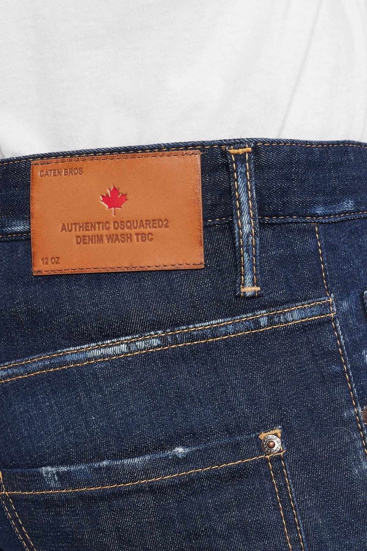 Dsquared2 Streç Pamuklu Skinny Fit Jeans Erkek Kot Pantolon S71LB1364 S30872 470 LACİVERT - 7