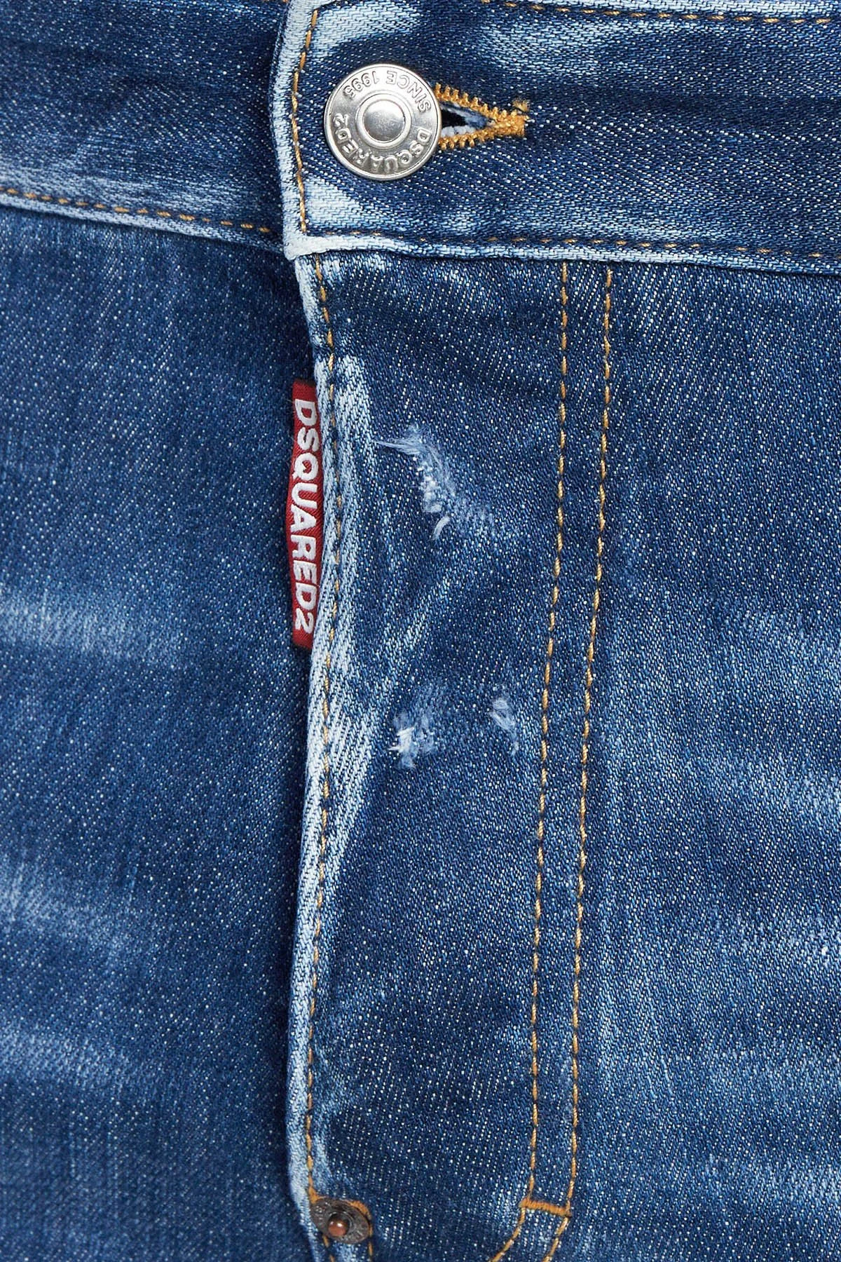 Dsquared2 Streç Pamuklu Skinny Fit Jeans Erkek Kot Pantolon S71LB1364 S30872 470 LACİVERT - 5