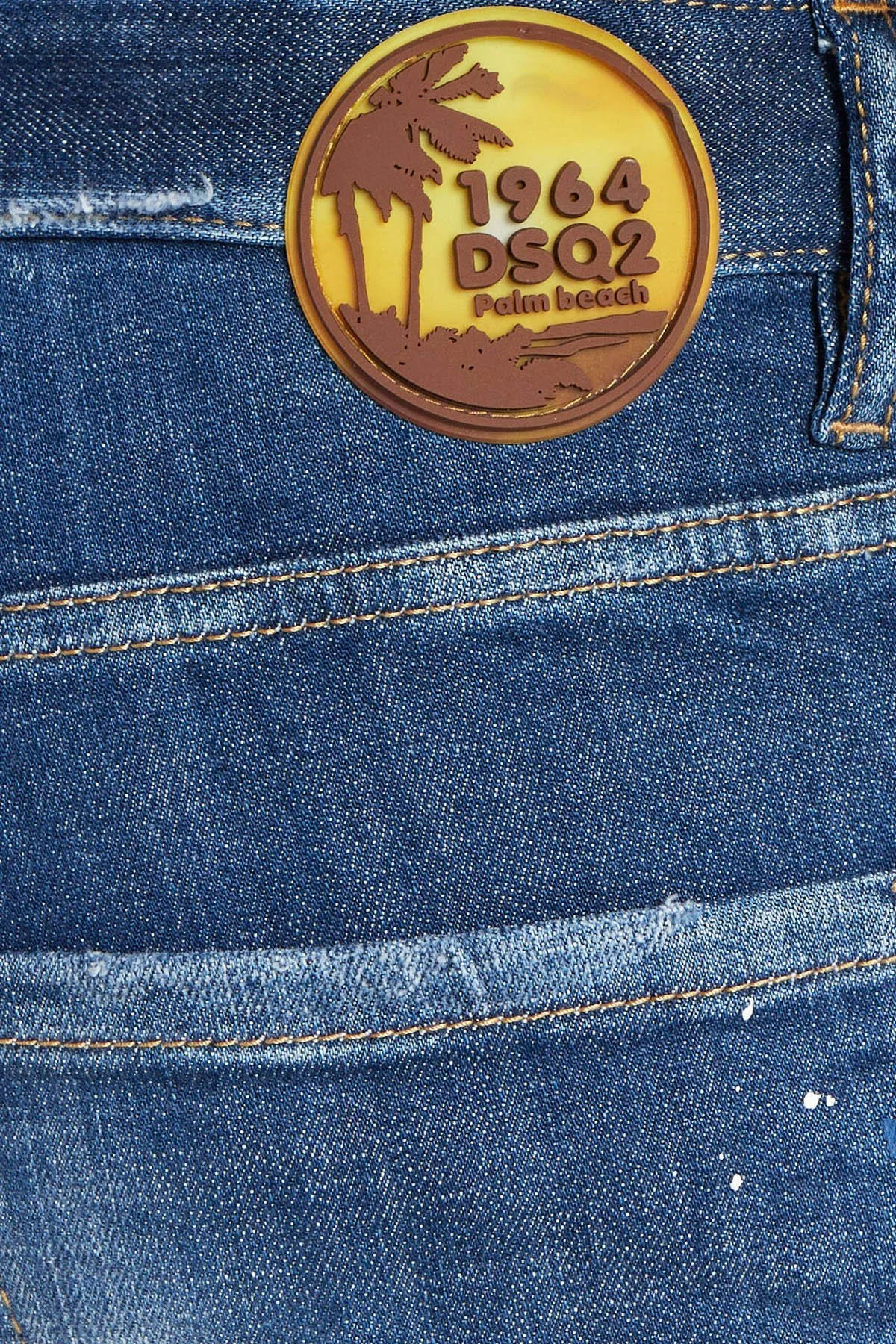 Dsquared2 Streç Pamuklu Skinny Fit Jeans Erkek Kot Pantolon S71LB1364 S30872 470 LACİVERT - 6