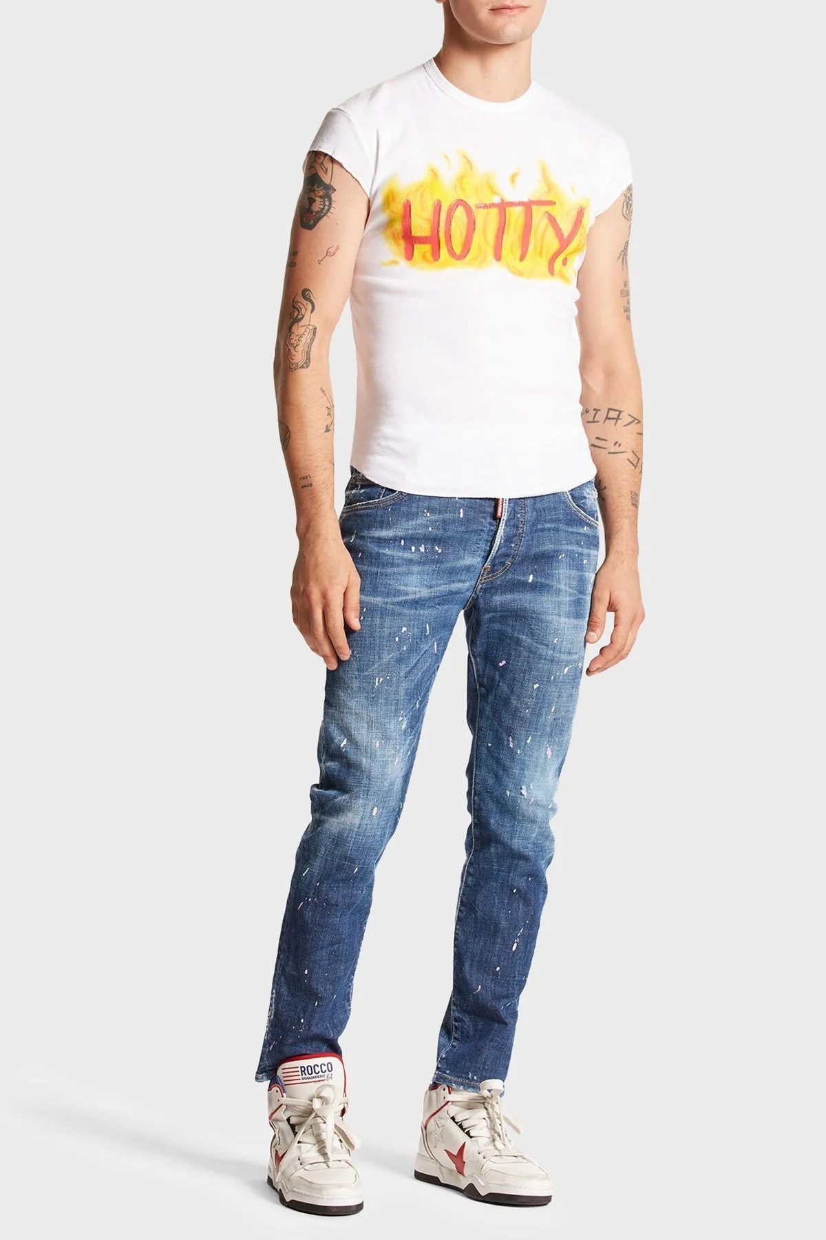 Dsquared2 Streç Pamuklu Skinny Fit Jeans Erkek Kot Pantolon S71LB1412 S30872 470 LACİVERT - 1