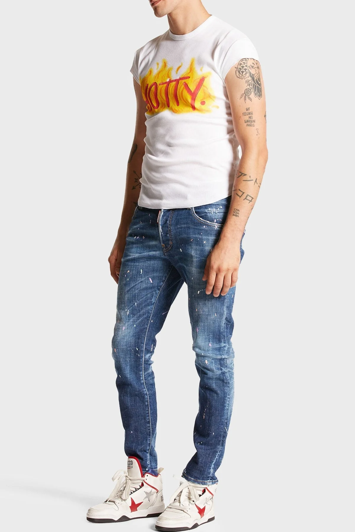 Dsquared2 Streç Pamuklu Skinny Fit Jeans Erkek Kot Pantolon S71LB1412 S30872 470 LACİVERT - 3