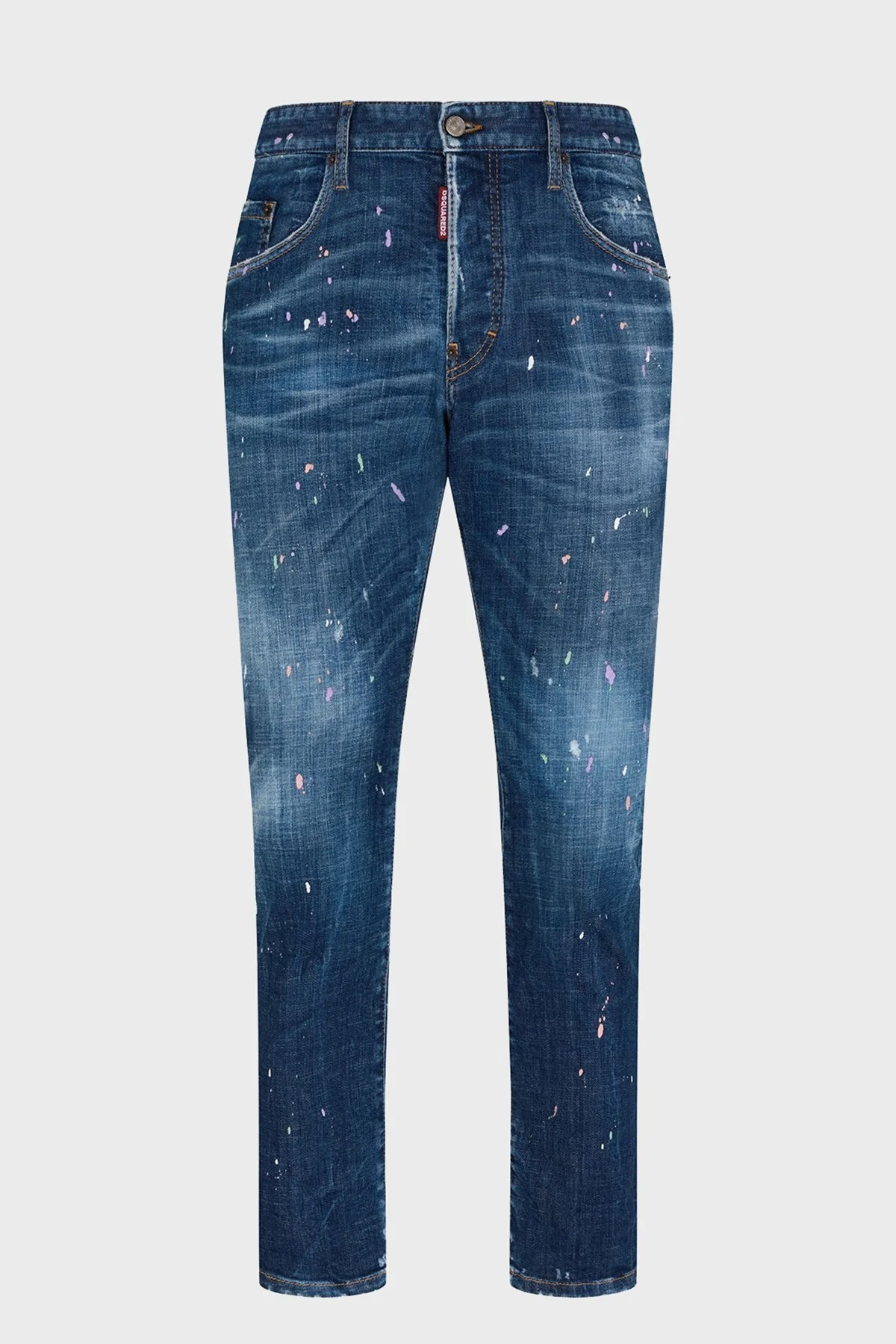 Dsquared2 Streç Pamuklu Skinny Fit Jeans Erkek Kot Pantolon S71LB1412 S30872 470 LACİVERT - 6