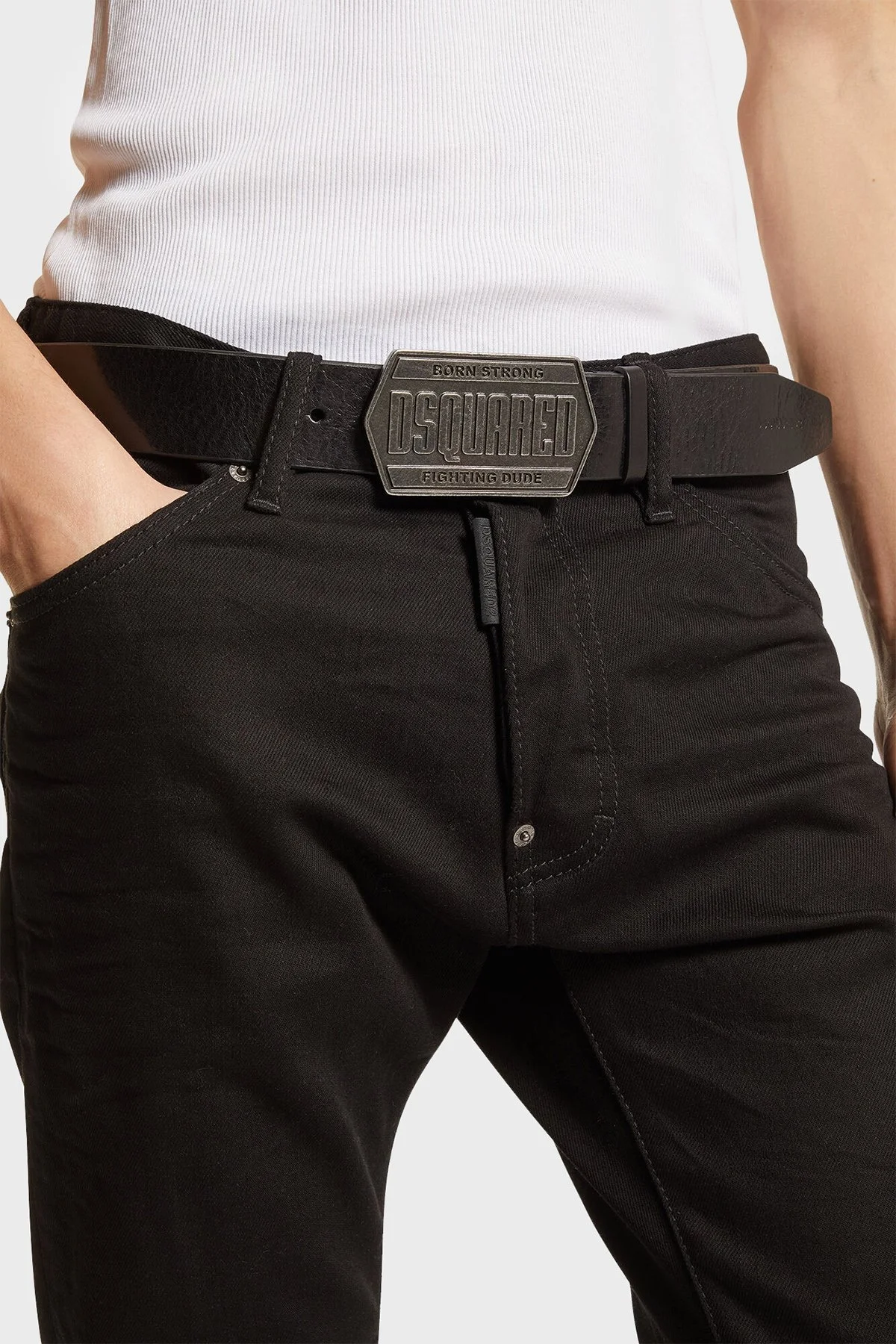 Dsquared2 Streç Pamuklu Skinny Fit Jeans Erkek Kot Pantolon S74LB1426 S30564 900 SİYAH - 3