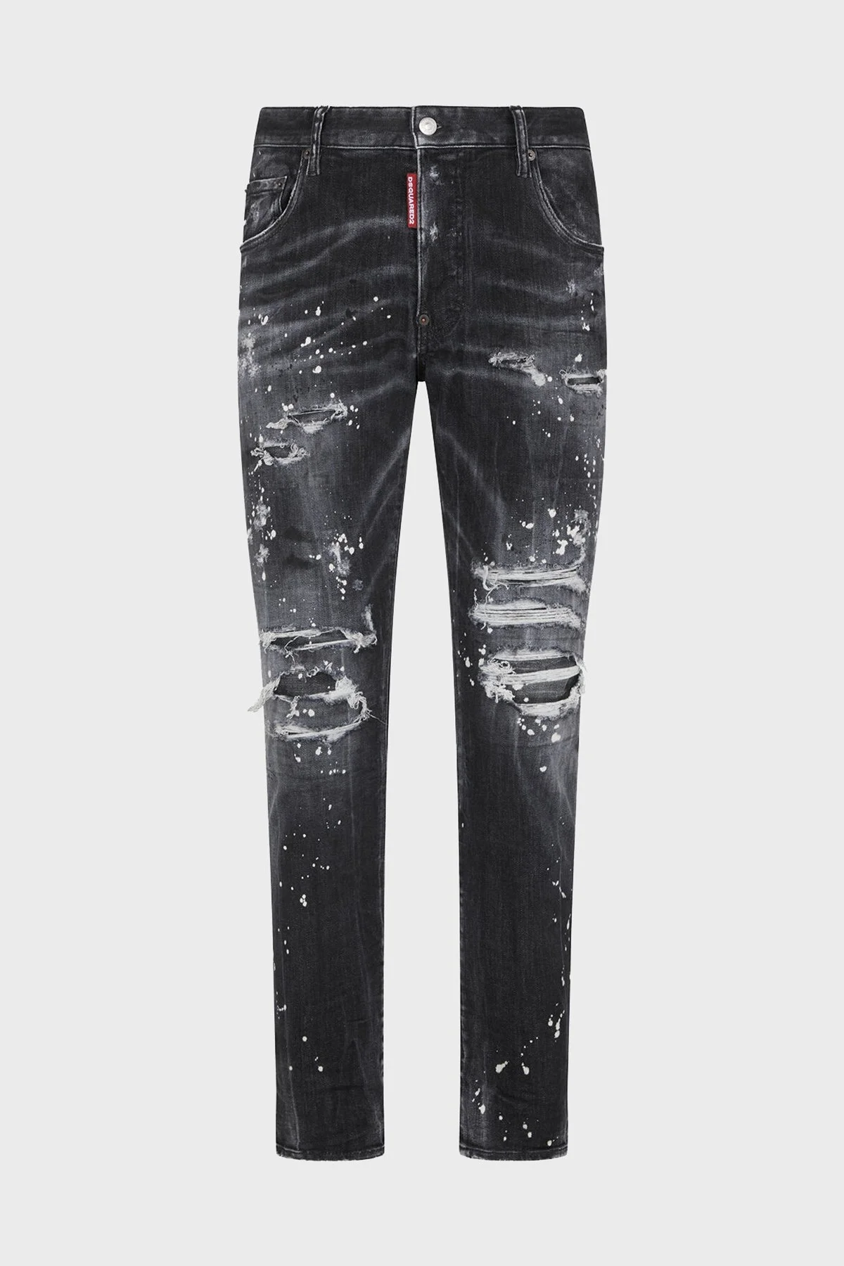 Dsquared2 Streç Pamuklu Skinny Fit Jeans Erkek Kot Pantolon S74LB1430 S30503 900 SİYAH - 5