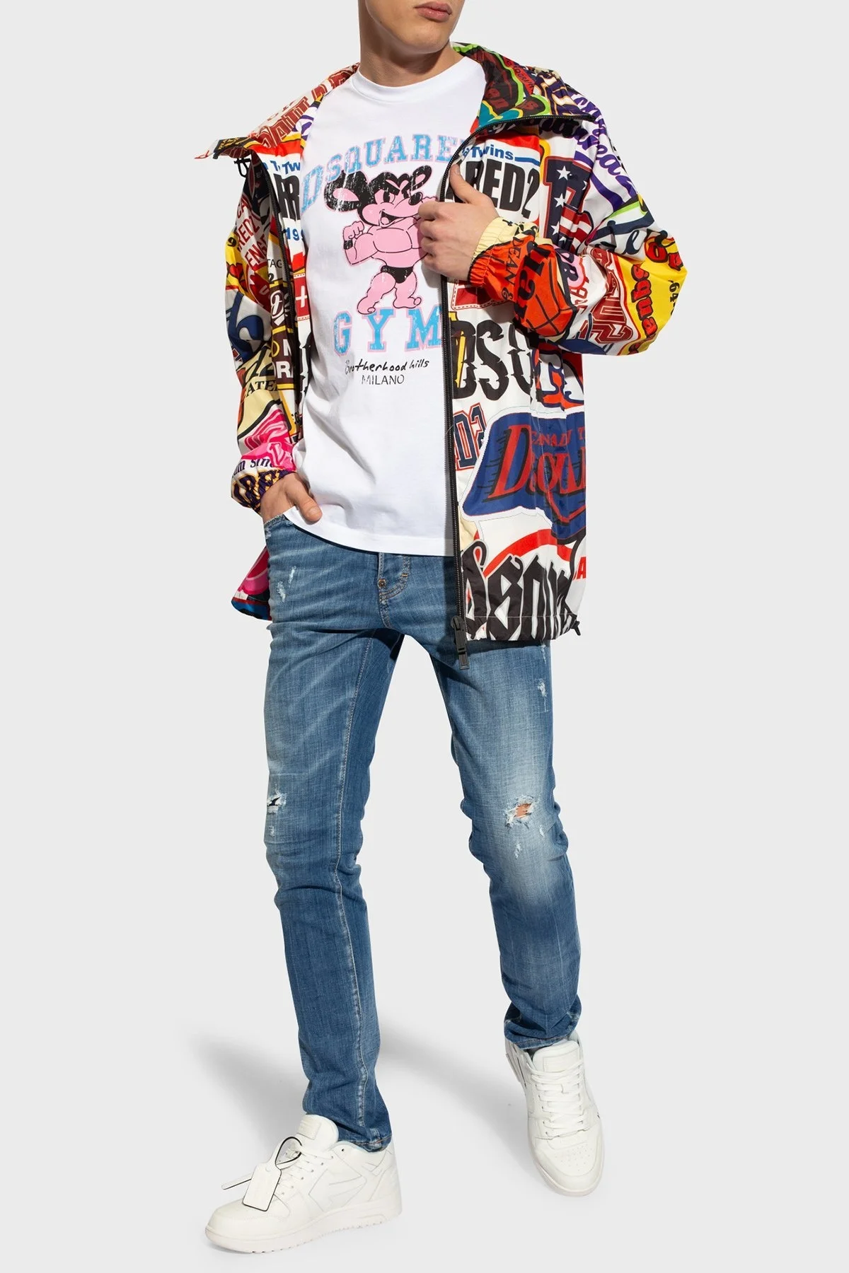 Dsquared2 Streç Pamuklu Skinny Fit Jeans Erkek Kot Pantolon S74LB1445 S30342 470 LACİVERT - 1