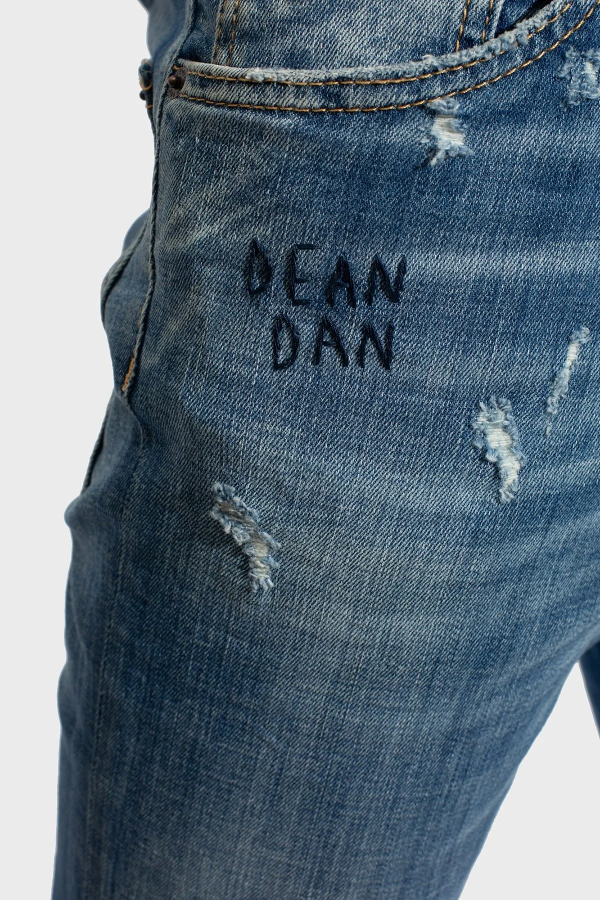 Dsquared2 Streç Pamuklu Skinny Fit Jeans Erkek Kot Pantolon S74LB1445 S30342 470 LACİVERT - 4