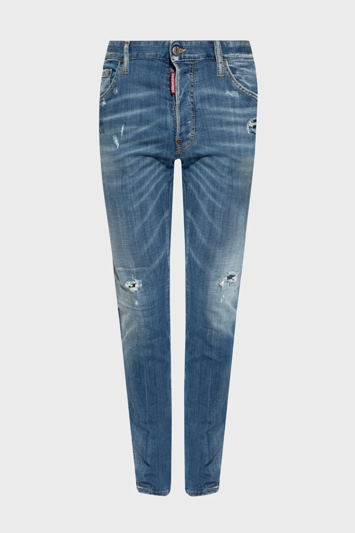Dsquared2 Streç Pamuklu Skinny Fit Jeans Erkek Kot Pantolon S74LB1445 S30342 470 LACİVERT - 5