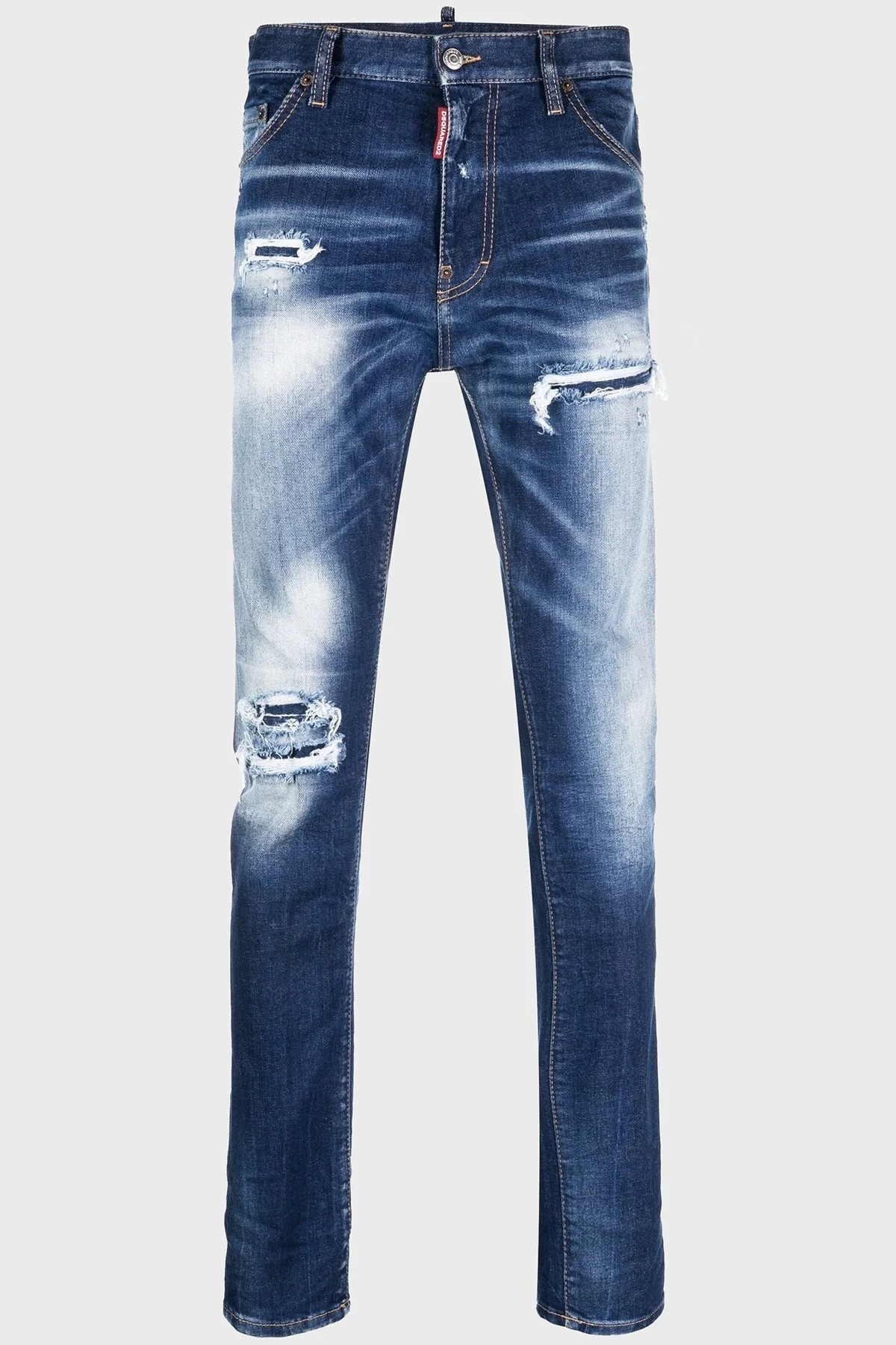Dsquared2 Streç Pamuklu Skinny Fit Jeans Erkek Kot Pantolon S74LB1452 S30663 470 LACİVERT - 5