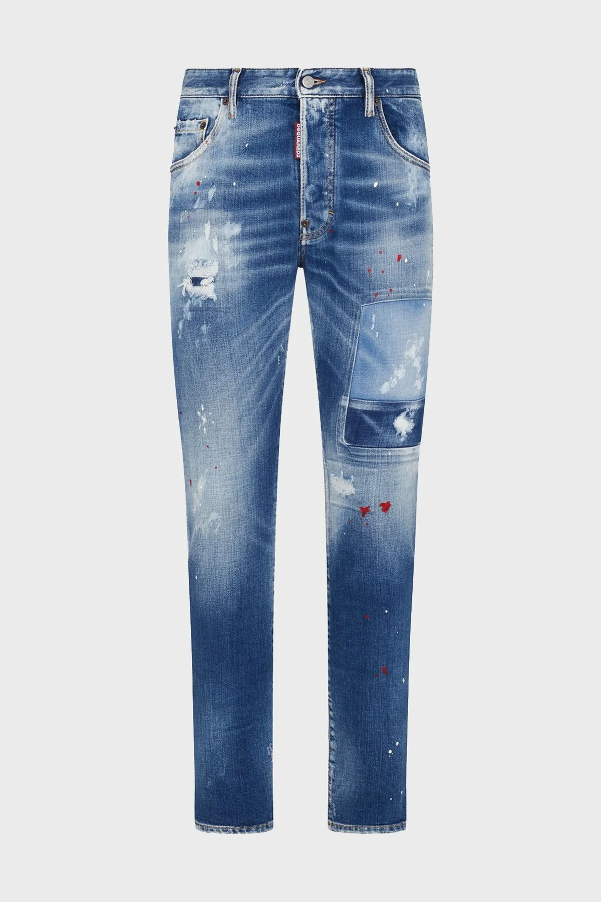Dsquared2 Streç Pamuklu Skinny Fit Jeans Erkek Kot Pantolon S74LB1456 S30663 470 LACİVERT - 5