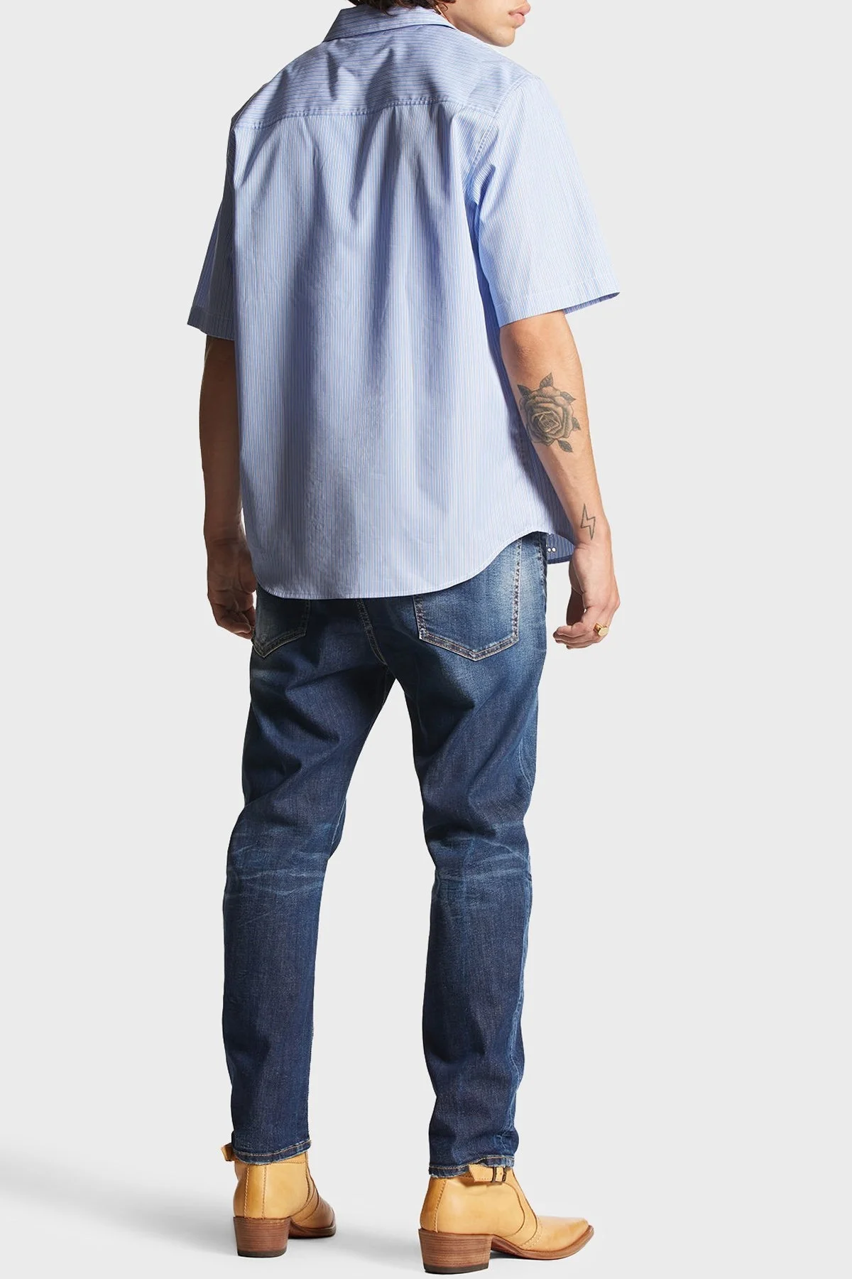 Dsquared2 Streç Pamuklu Skinny Fit Jeans Erkek Kot Pantolon S74LB1461 S30789 470 LACİVERT - 2