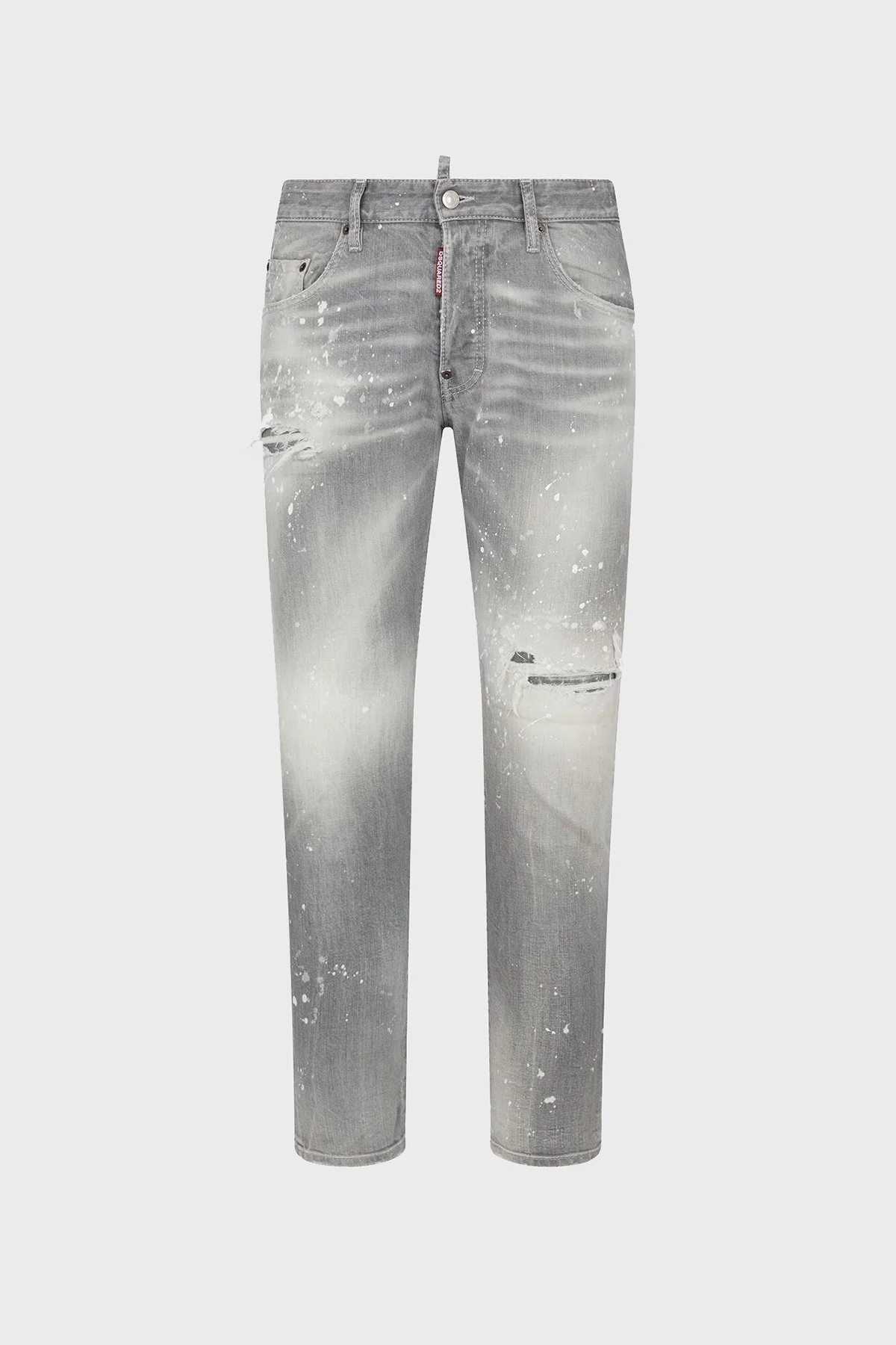 Dsquared2 Streç Pamuklu Skinny Fit Jeans Erkek Kot Pantolon S74LB1477 S30260 852 GRİ - 11
