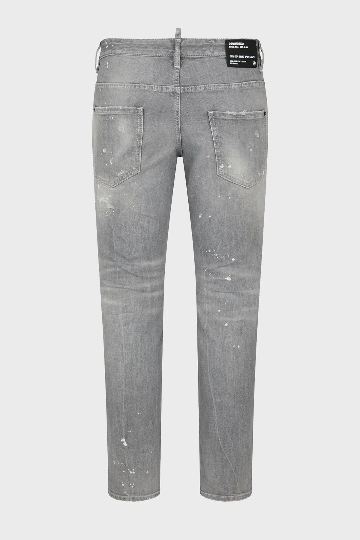 Dsquared2 Streç Pamuklu Skinny Fit Jeans Erkek Kot Pantolon S74LB1477 S30260 852 GRİ - 12