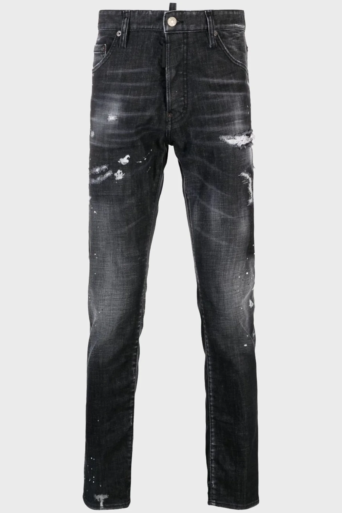 Dsquared2 Streç pamuklu Skinny Fit Jeans Erkek Kot Pantolon S74LB1480 S30357 900 SİYAH - 7