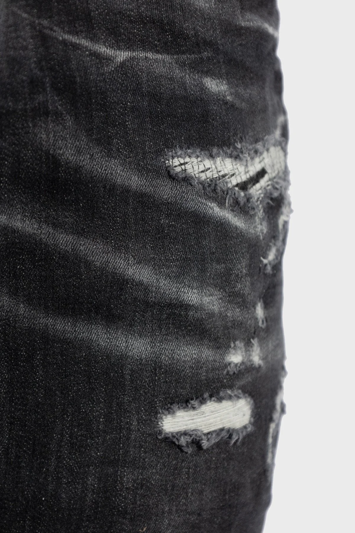 Dsquared2 Streç Pamuklu Skinny Fit Normal Bel Dar Paça Jeans Erkek Kot Pantolon S71LB1574 S30503 900 SİYAH - 9