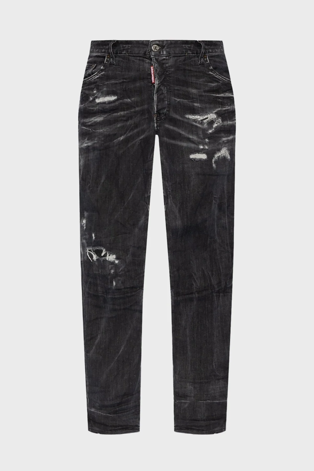 Dsquared2 Streç Pamuklu Skinny Fit Normal Bel Dar Paça Jeans Erkek Kot Pantolon S71LB1574 S30503 900 SİYAH - 10