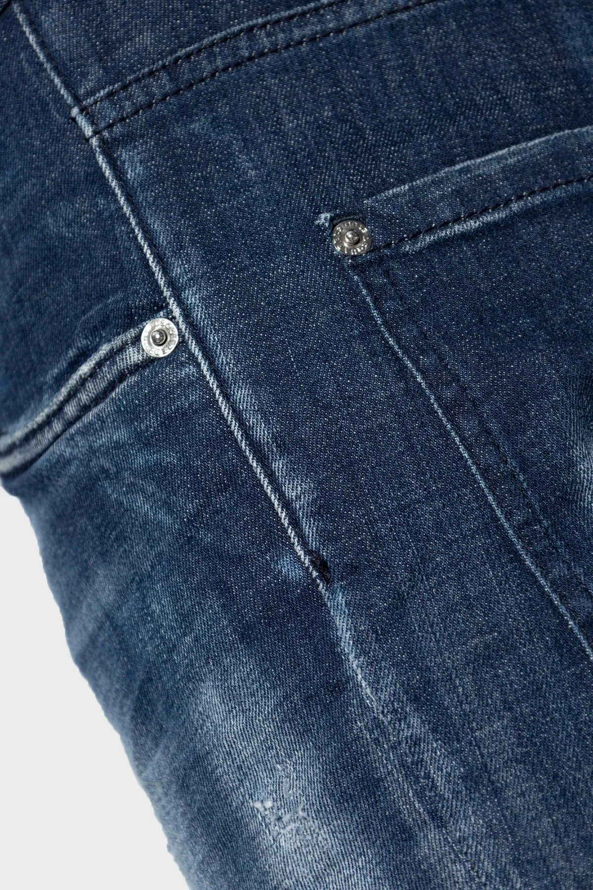 Dsquared2 Streç Pamuklu Skinny Fit Normal Bel Dar Paça Jeans Erkek Kot Pantolon S71LB1592 S30342 470 LACİVERT - 9