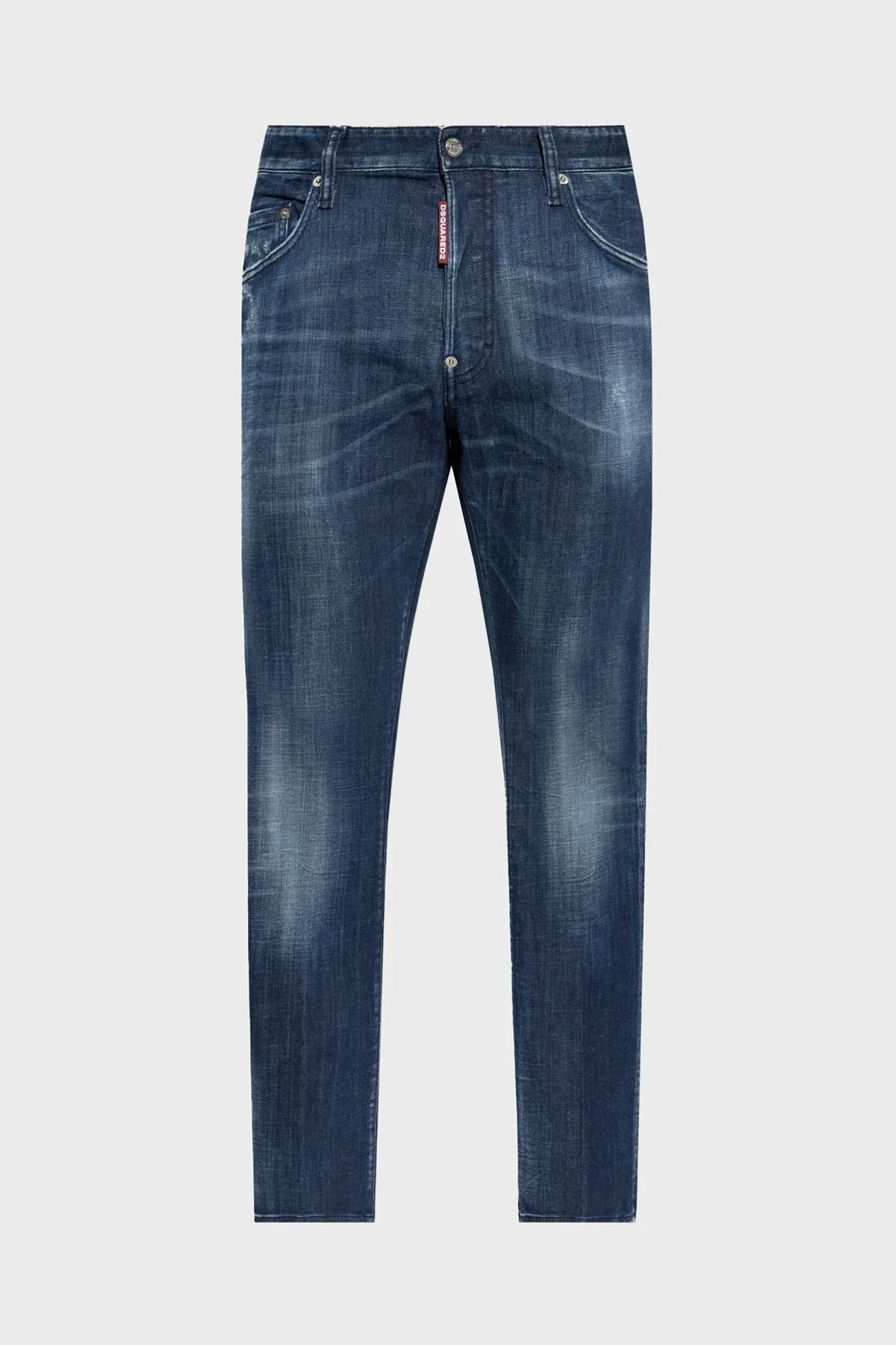 Dsquared2 Streç Pamuklu Skinny Fit Normal Bel Dar Paça Jeans Erkek Kot Pantolon S71LB1592 S30342 470 LACİVERT - 10