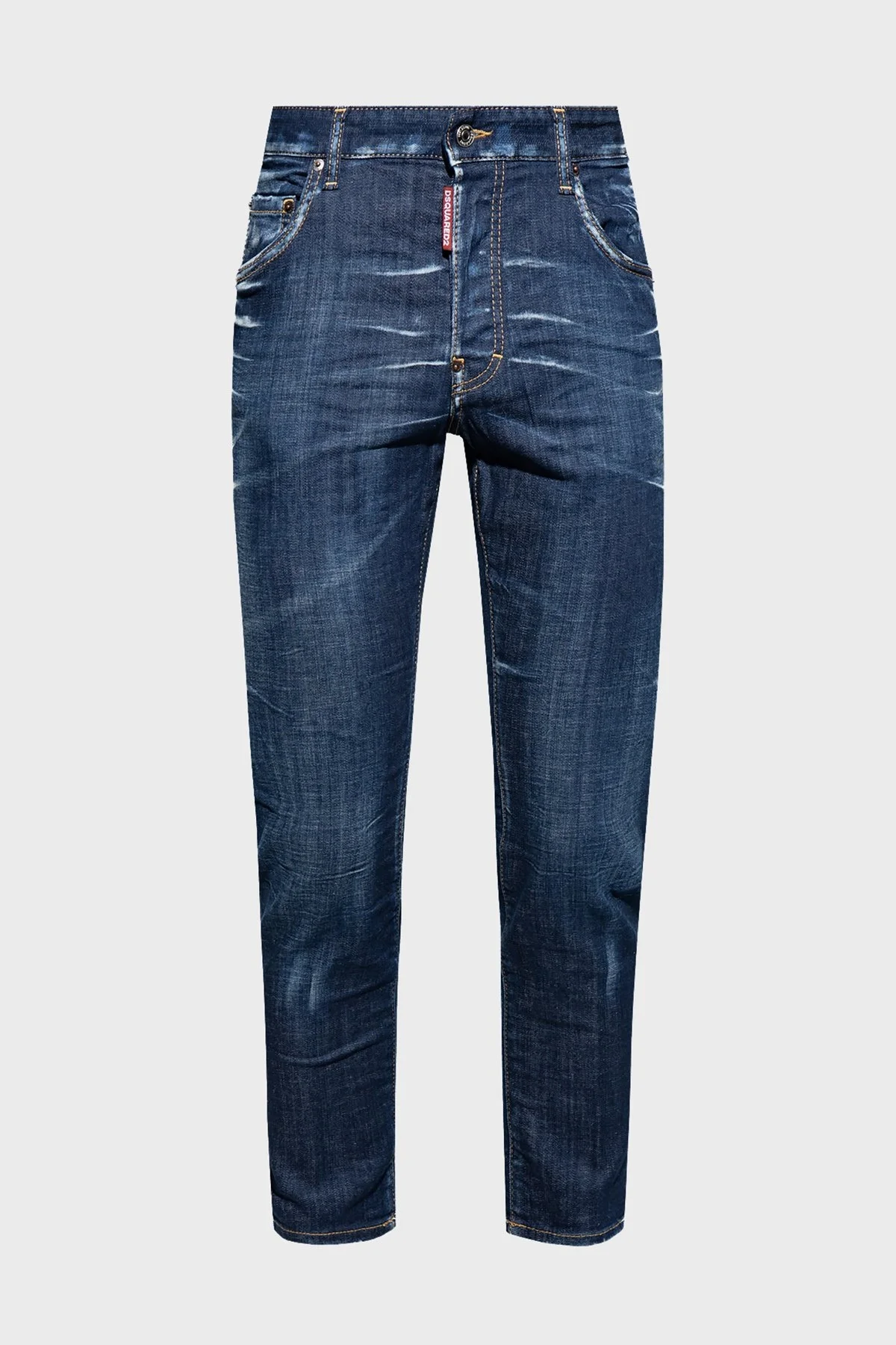 Dsquared2 Streç Pamuklu Slim Fit Jeans Erkek Kot Pantolon S74LB1316 S30342 470 LACİVERT - 4