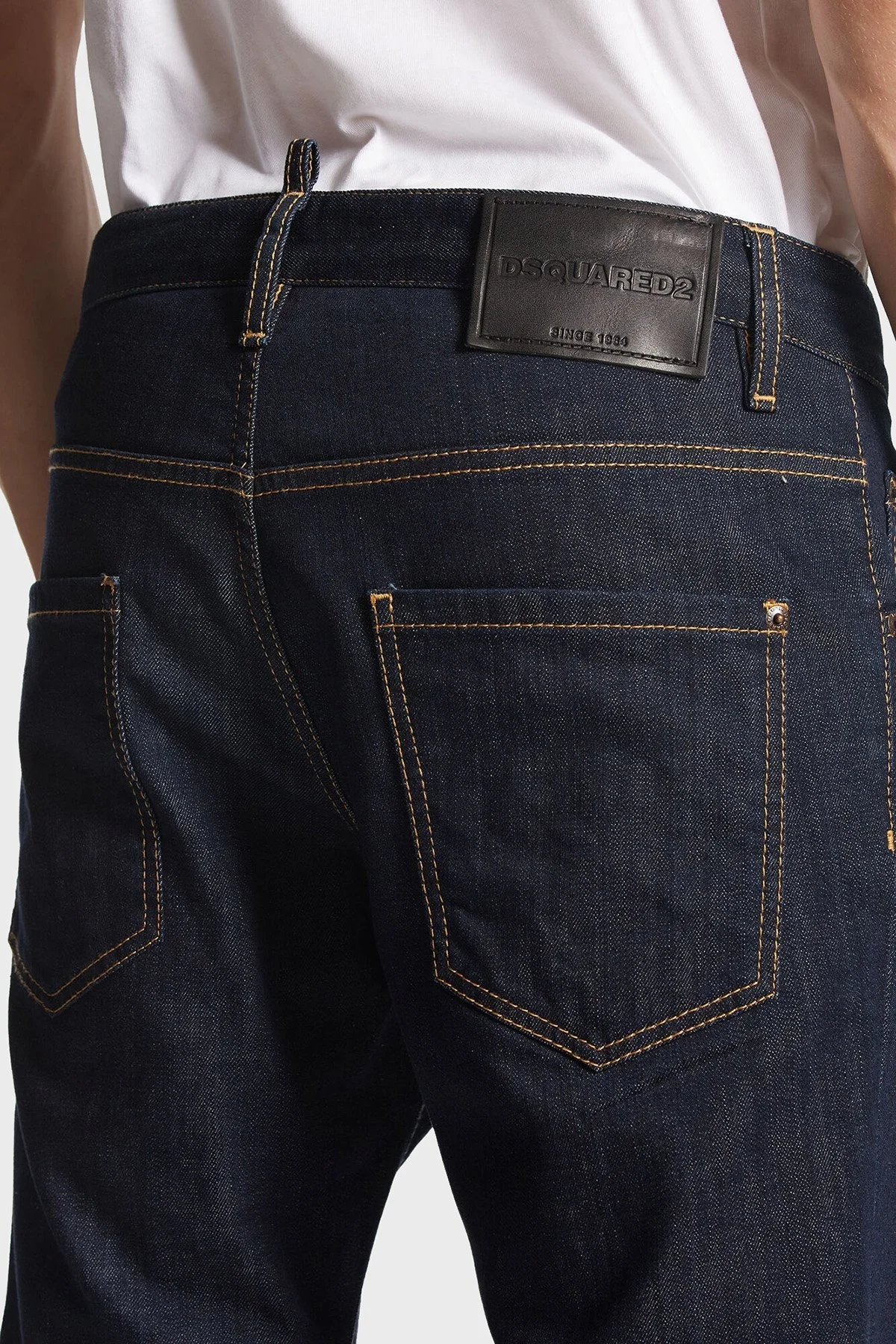 Dsquared2 Streç Pamuklu Slim Fit Jeans Erkek Kot Pantolon S74LB1425 S30664 470 LACİVERT - 4