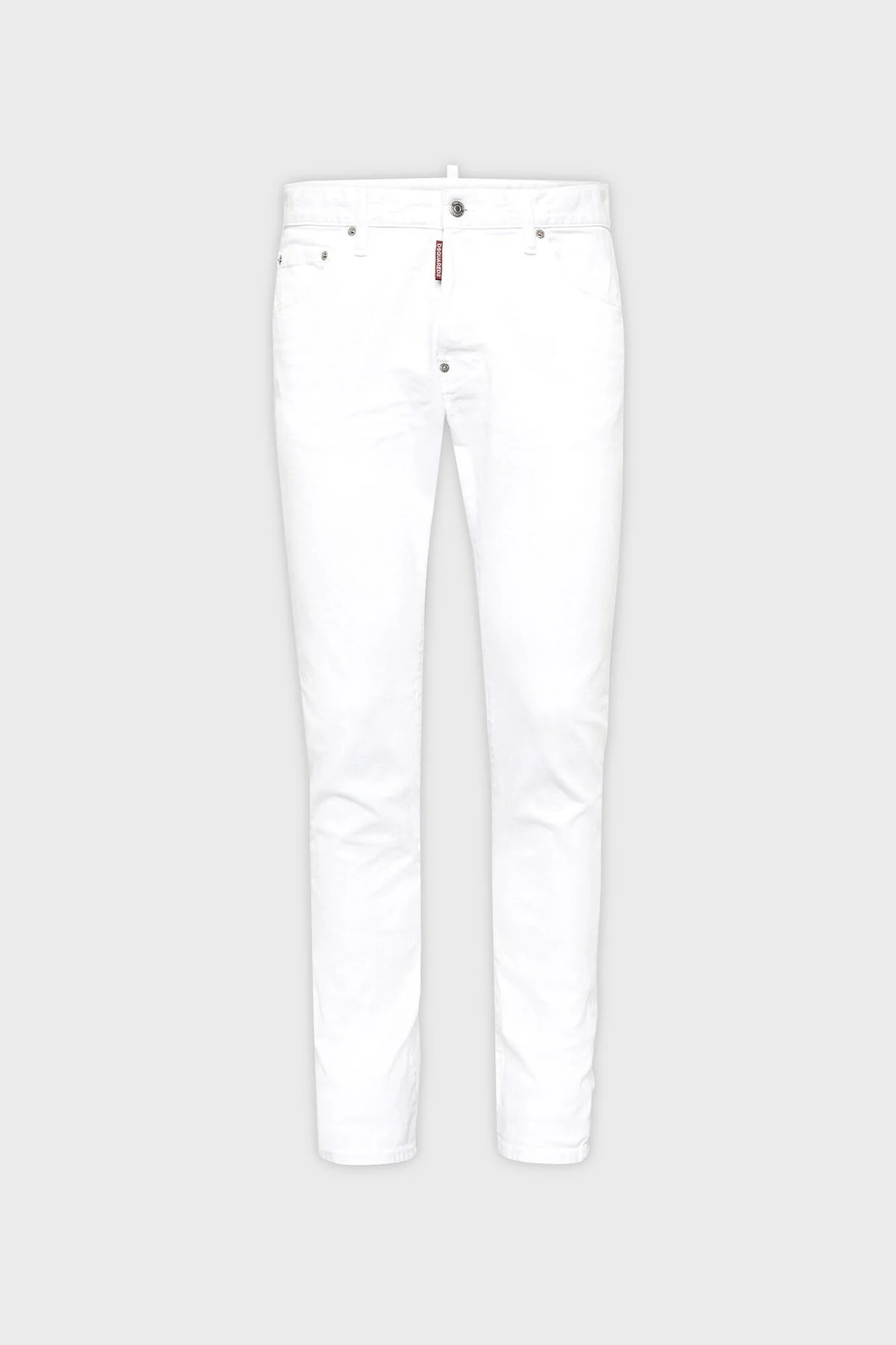 Dsquared2 Streç Pamuklu Slim Fit Jeans Erkek Kot Pantolon S74LB1492 S39781 100 BEYAZ - 5