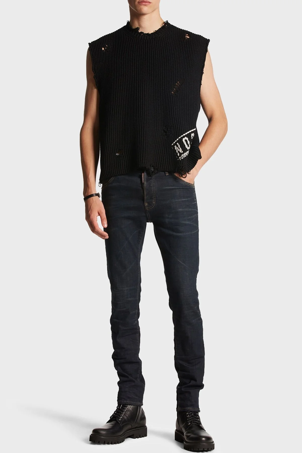 Dsquared2 Streç Pamuklu Slim Fit Jeans Erkek Kot Pantolon S79LA007 3S30342 470 LACİVERT - 1