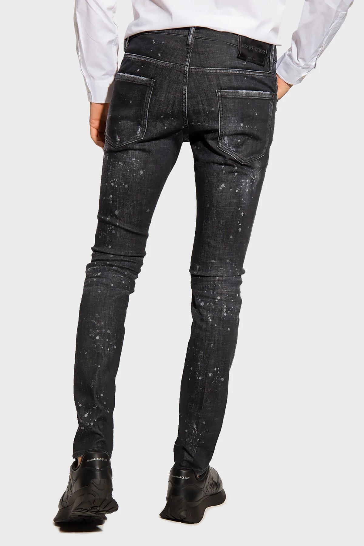 Dsquared2 Streç Pamuklu Yırtık Detaylı Normal Bel Regular Fit Cool Guy Jeans Erkek Kot Pantolon S74LB1184 S30357 900 SİYAH - 4